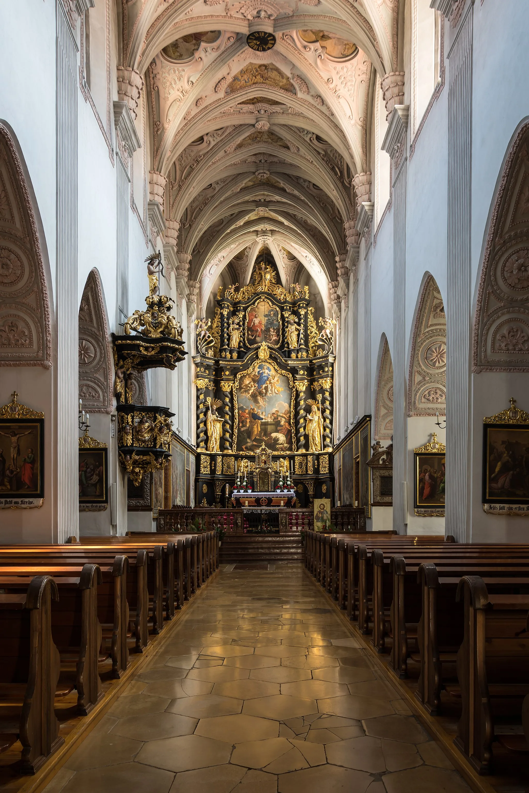 Photo showing: Interior of Seitenstetten Abbey Church, Lower Austria