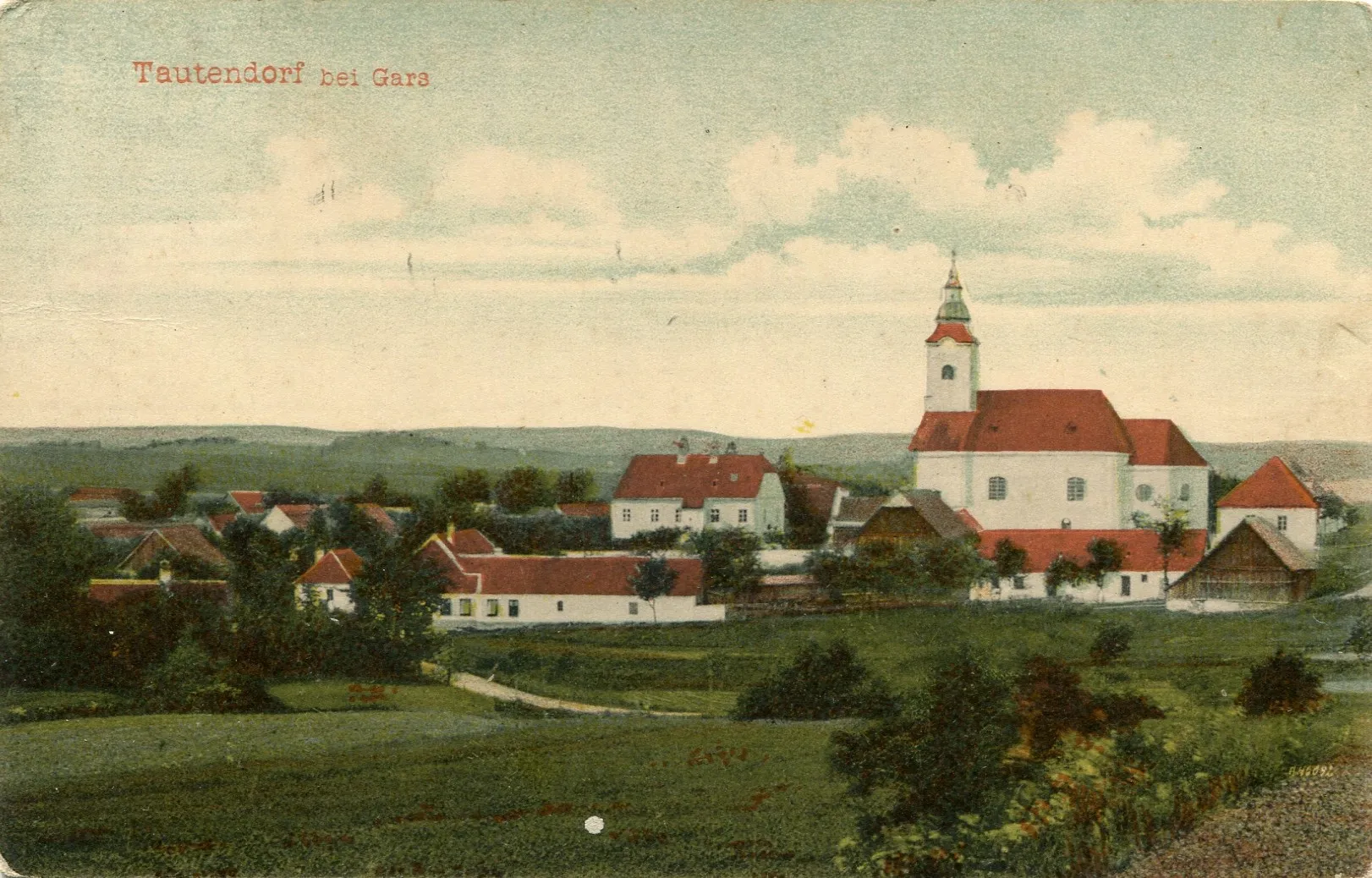 Photo showing: Tautendorf bei Gars, Niederösterreich. Ansichtskarte um 1905.