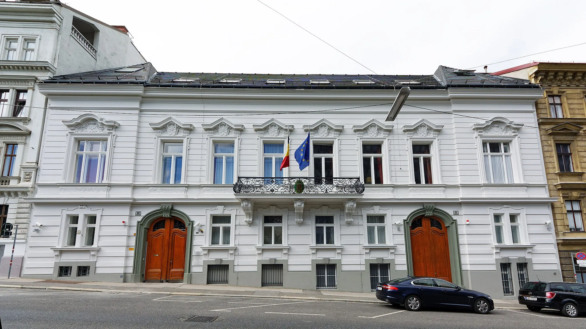 Photo showing: Palace Hohenlohe-Bartenstein - now Embassy of Belgium - at Wieden, Vienna, Austria