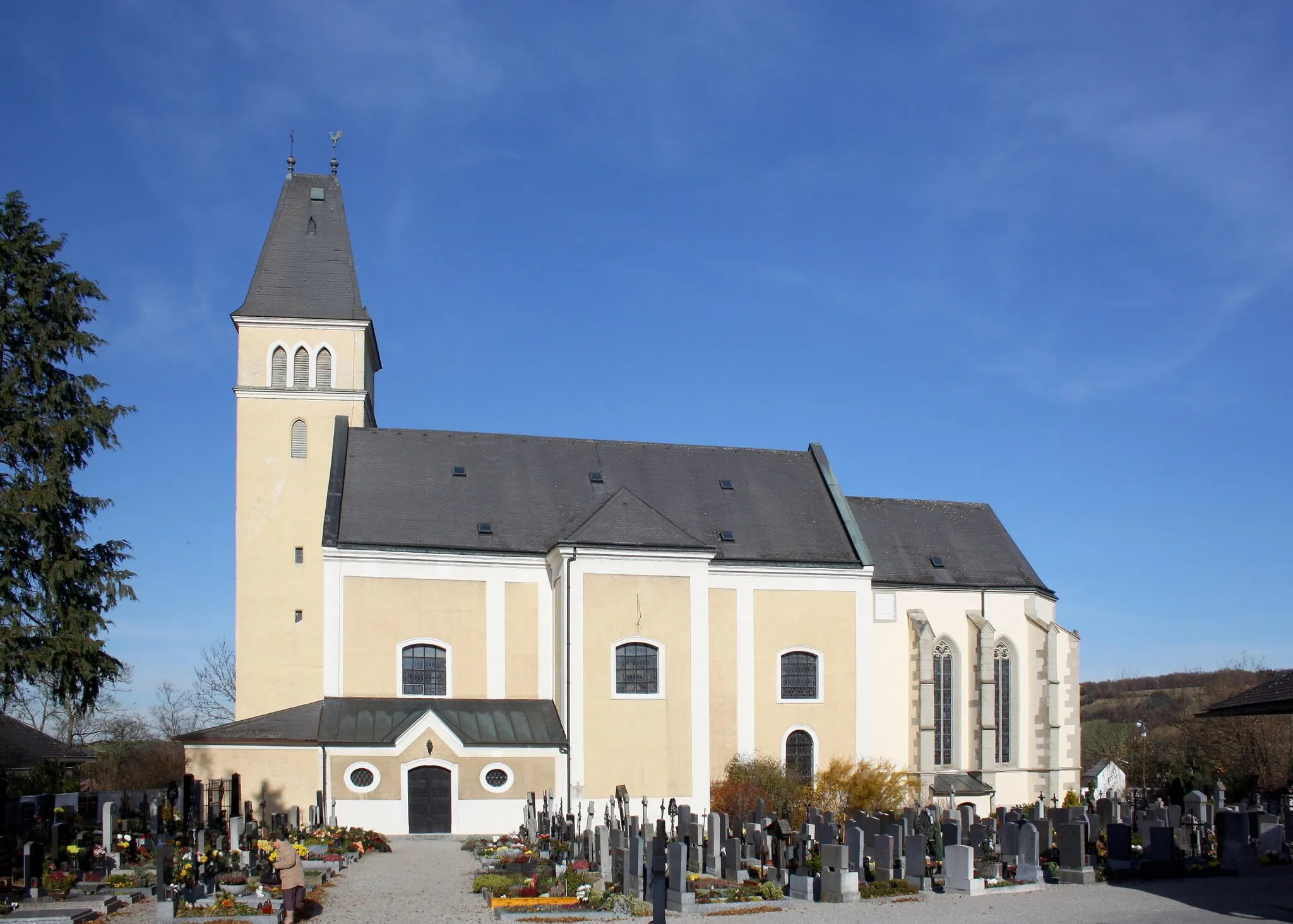 Photo showing: Die Pfarrkirche von Böheimkirchen.