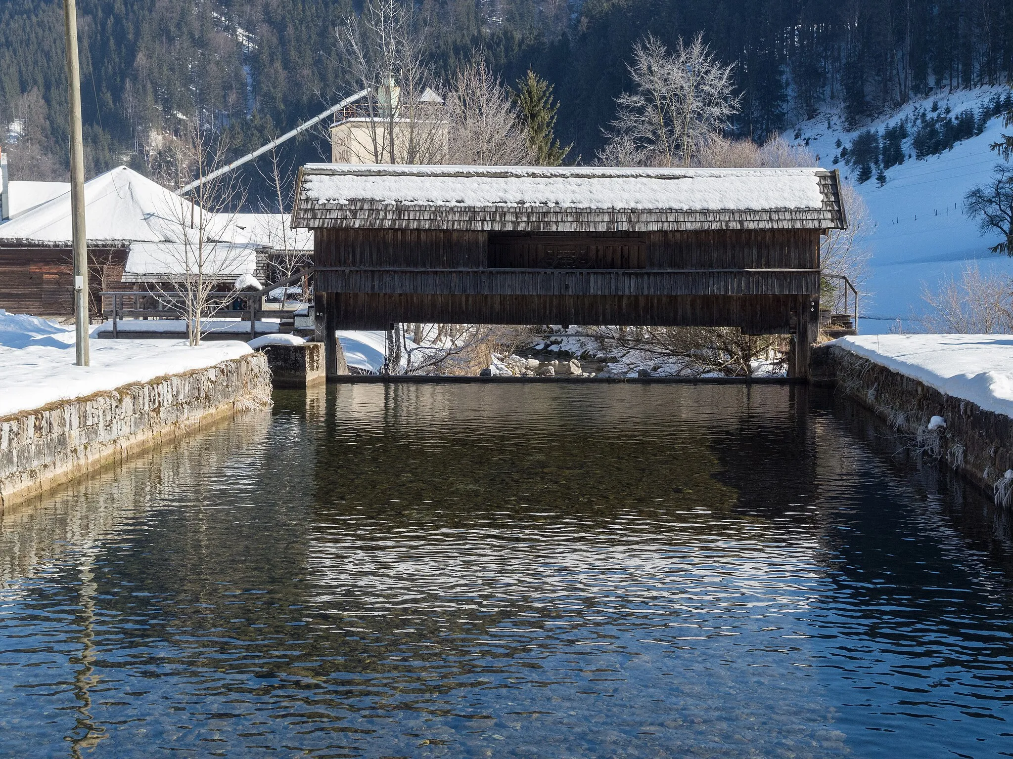 Photo showing: Wehr am Hammberbach beim ehemaligen Holzwerk A. Paul