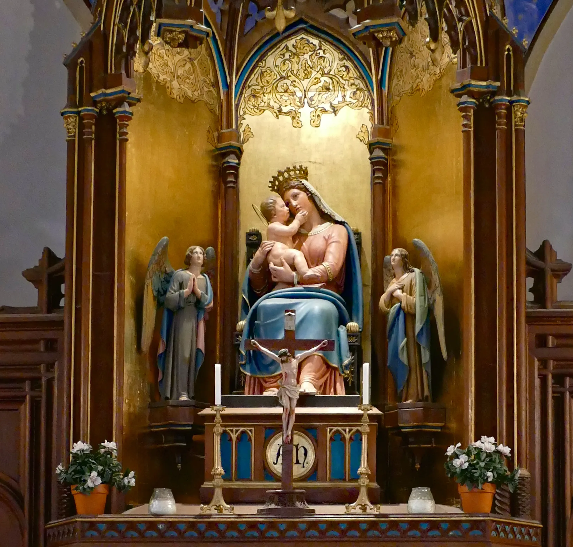 Photo showing: Statue of Madonna and Child in Siegenfeld (Heiligenkreuz), Lower Austria.