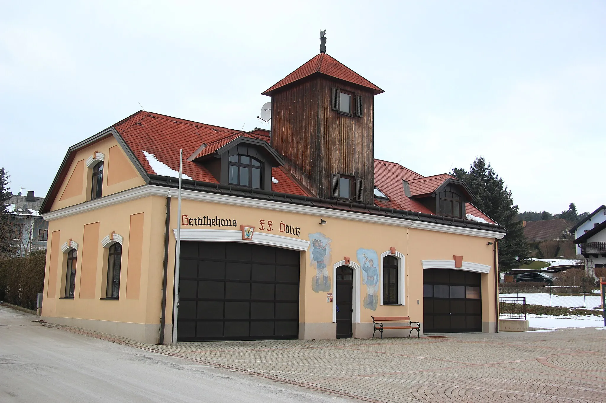 Photo showing: Feuerwehrhaus in Ödlitz, Stadtgemeinde Berndorf, Niederösterreich
