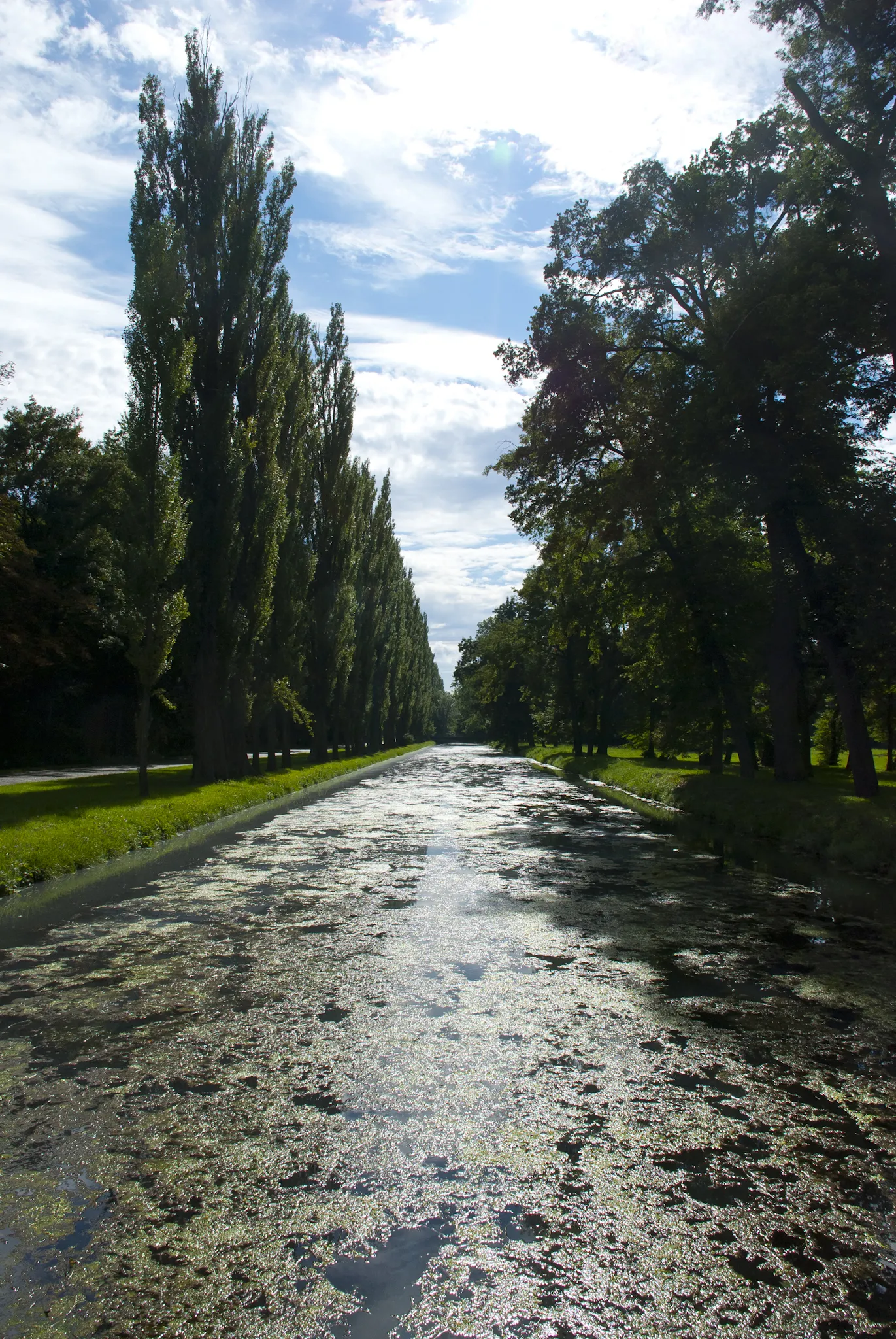 Photo showing: Laxenburg, Schlosspark, Blick auf den "Forstmeisterkanal" von der Fischerdörflbrücke