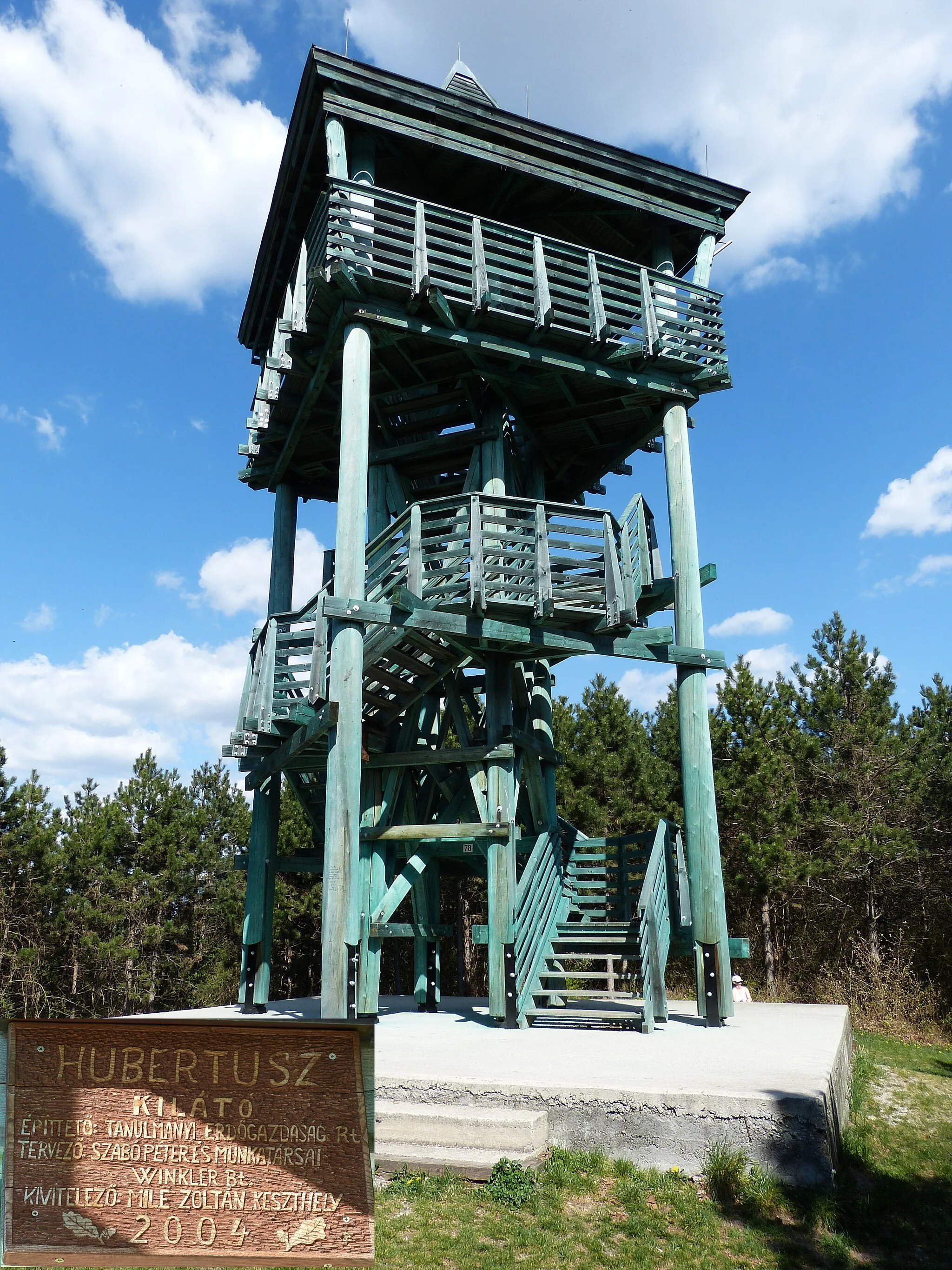 Photo showing: Hubertus observation tower Sopron.