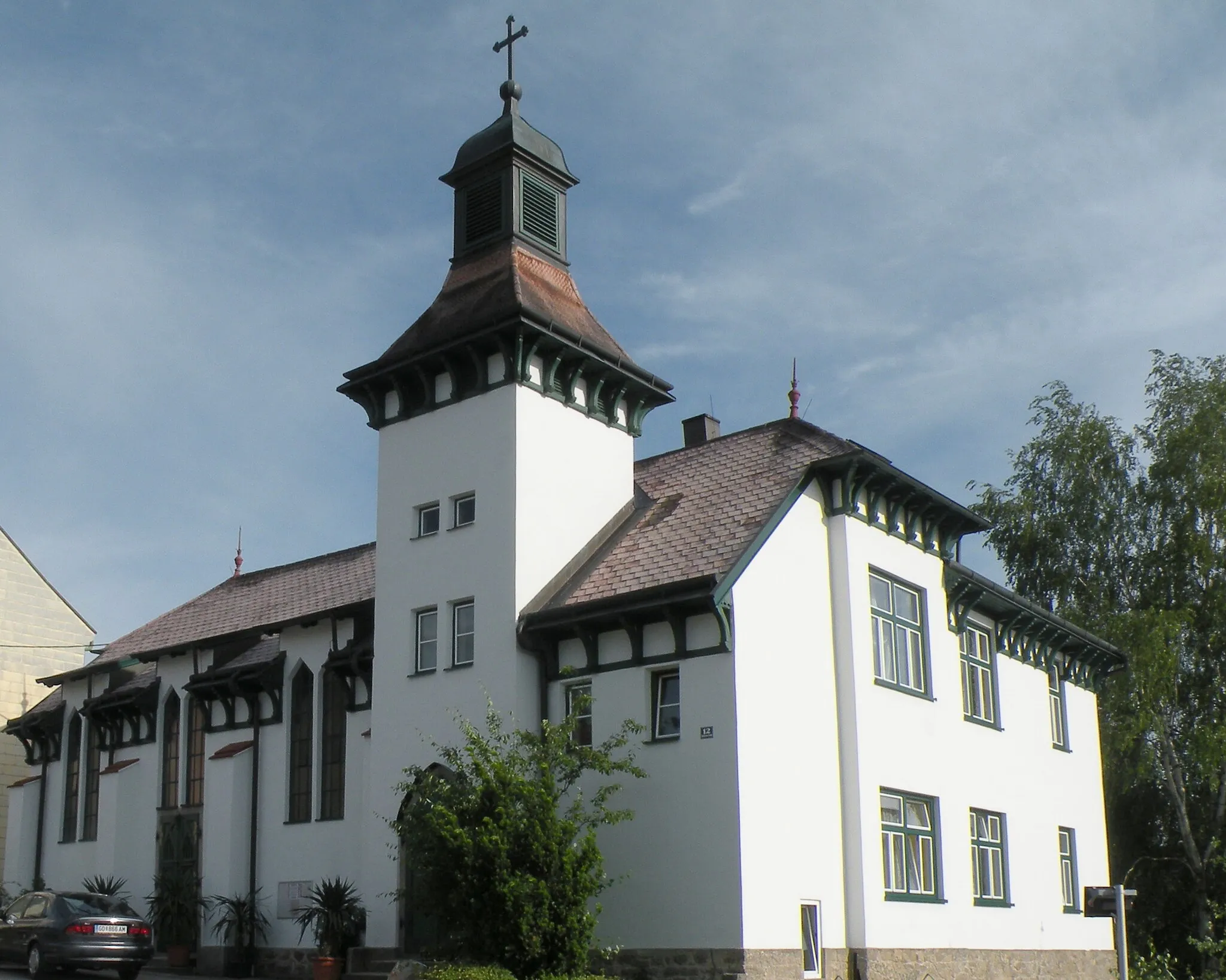 Photo showing: Evangelische Kirche in Heidenreichstein