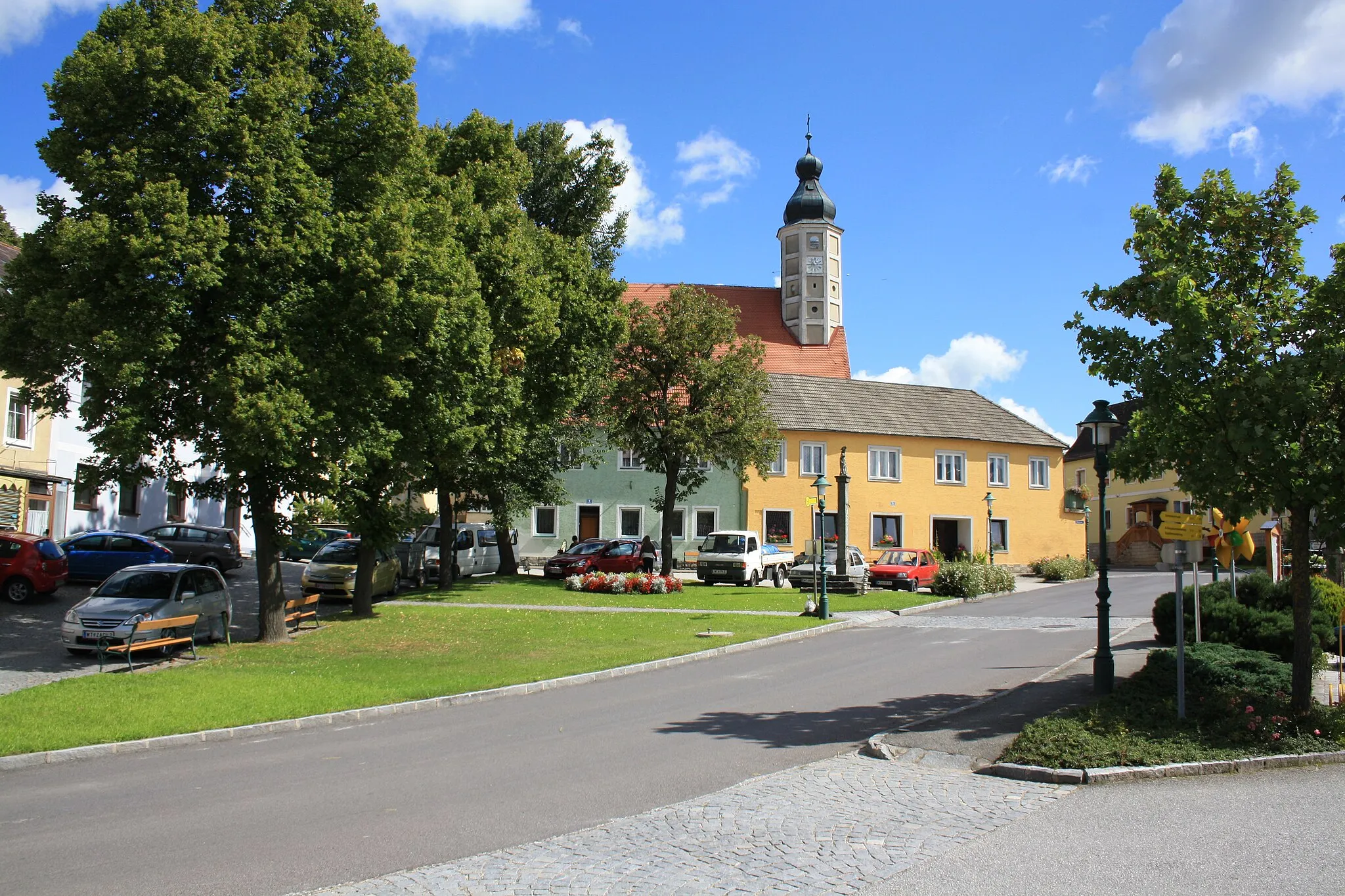 Photo showing: Marktplatz in Windigsteig, Bezirk Waidhofen/Thaya,Austria