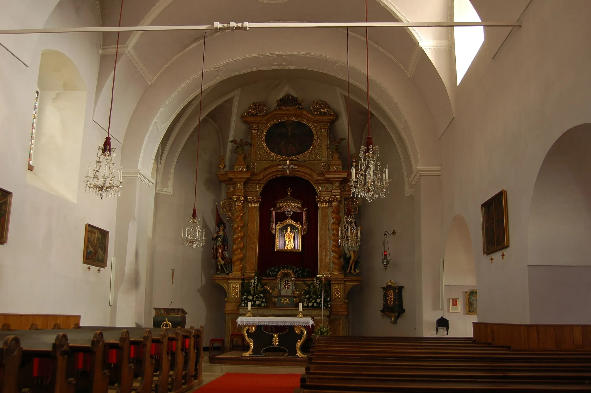 Photo showing: Interior of St. Corona am Wechsel parish church, Lower Austria