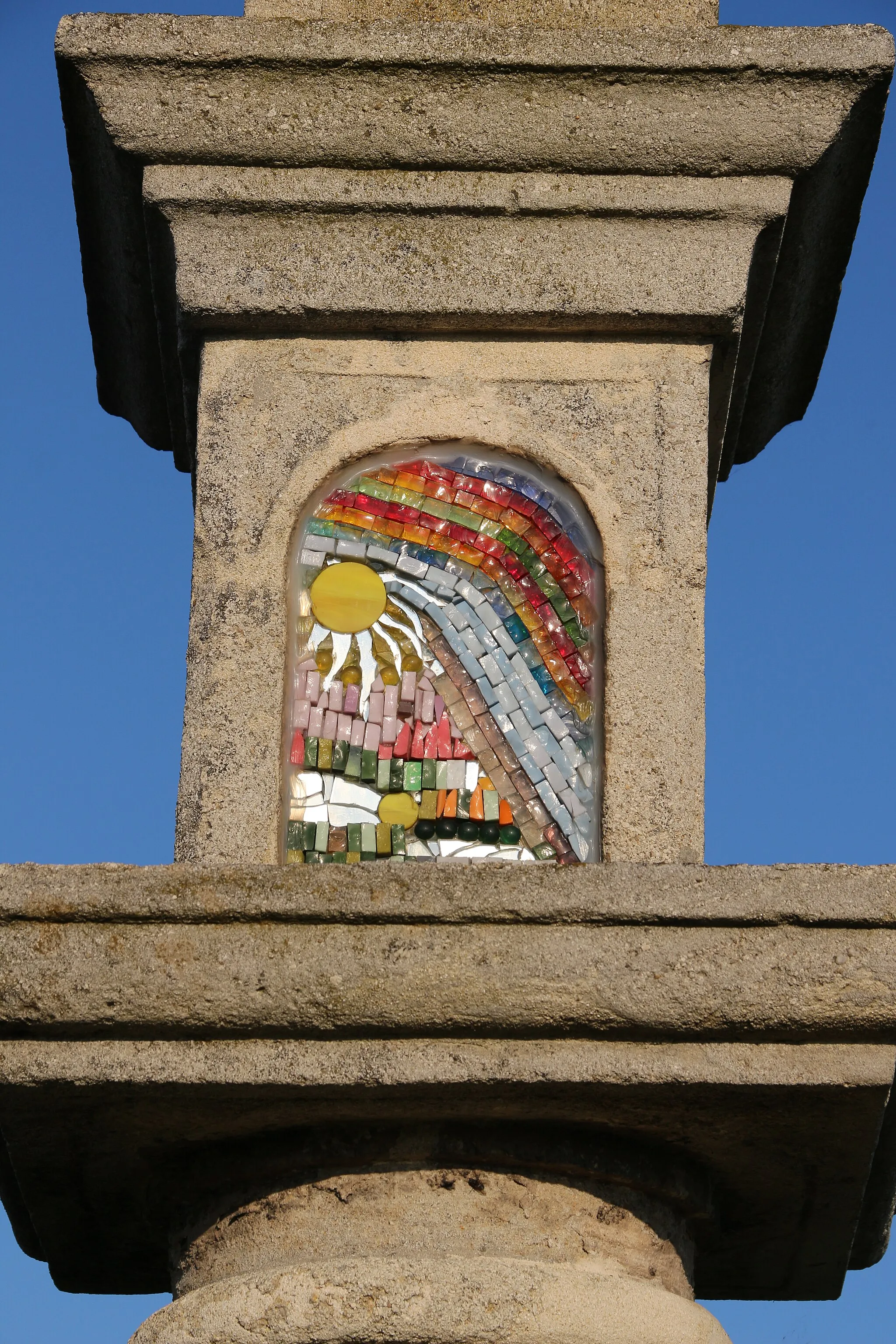 Photo showing: Bildstock, "Türkensäule", 1688 in Erinnerung an den Türkensturm von 1683 errichtet.