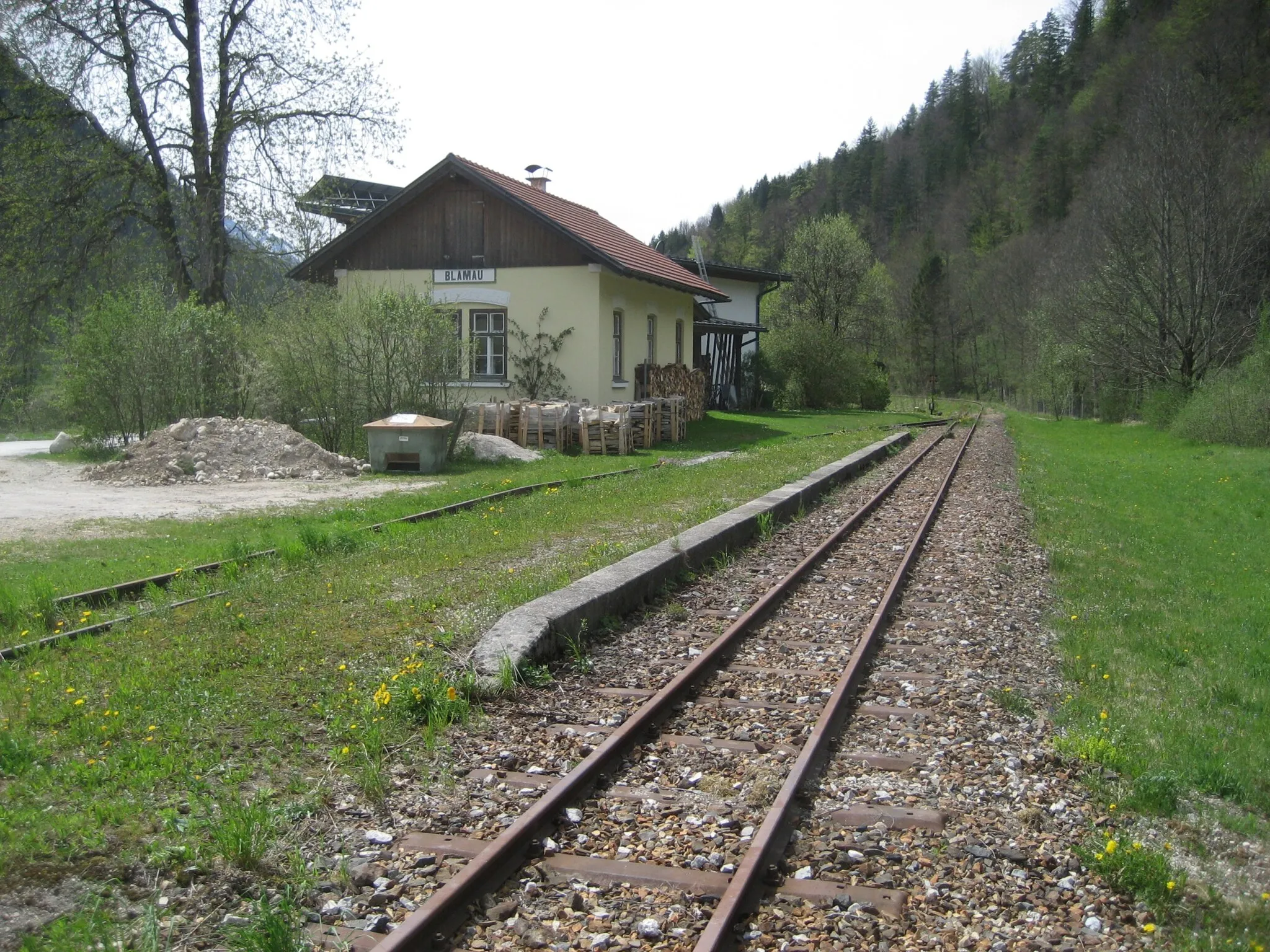 Photo showing: Blamau train station in Lower Austria, Ybbstalbahn