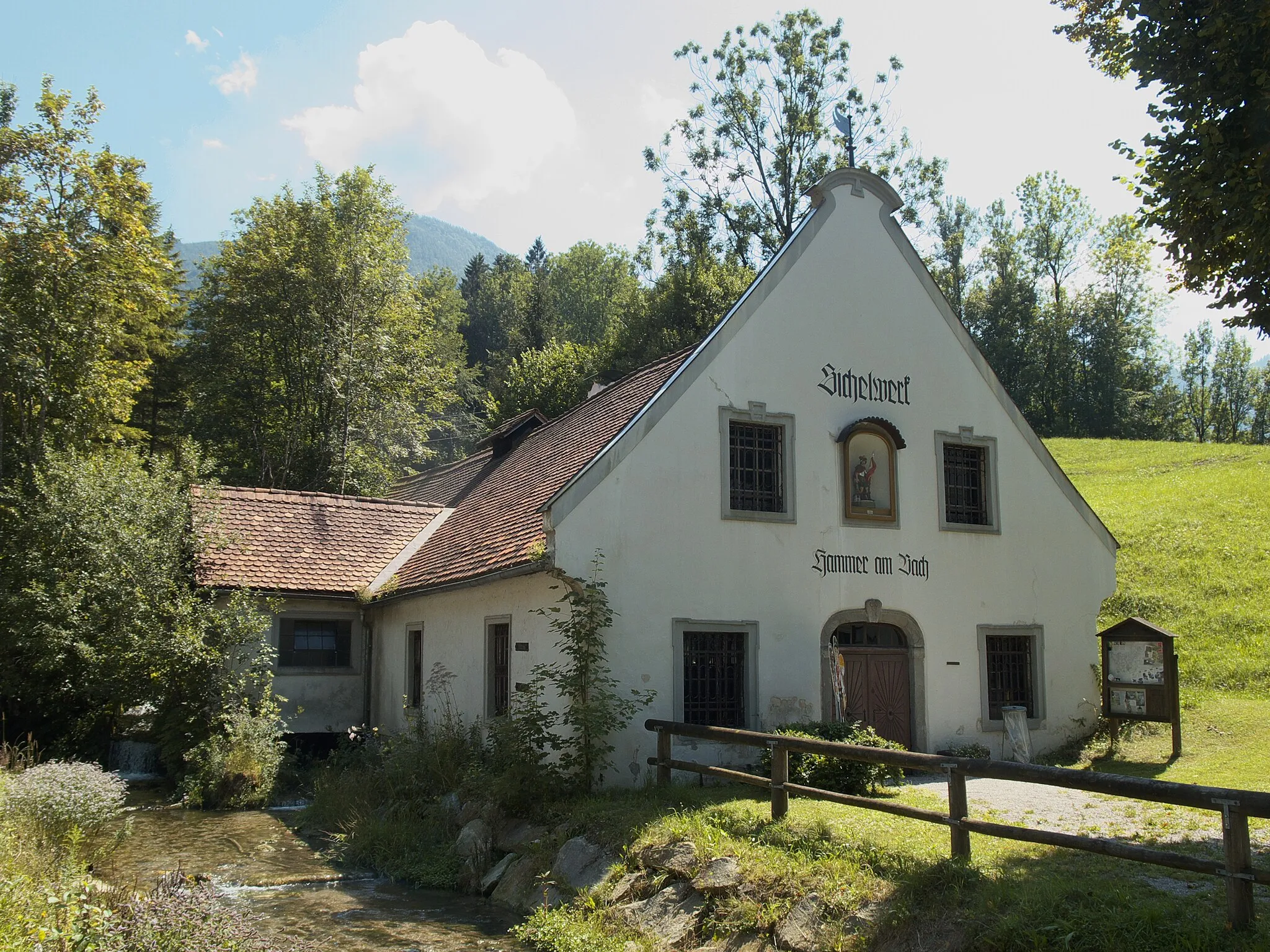 Photo showing: Historic hammer mill "Am Bach" in Opponitz.