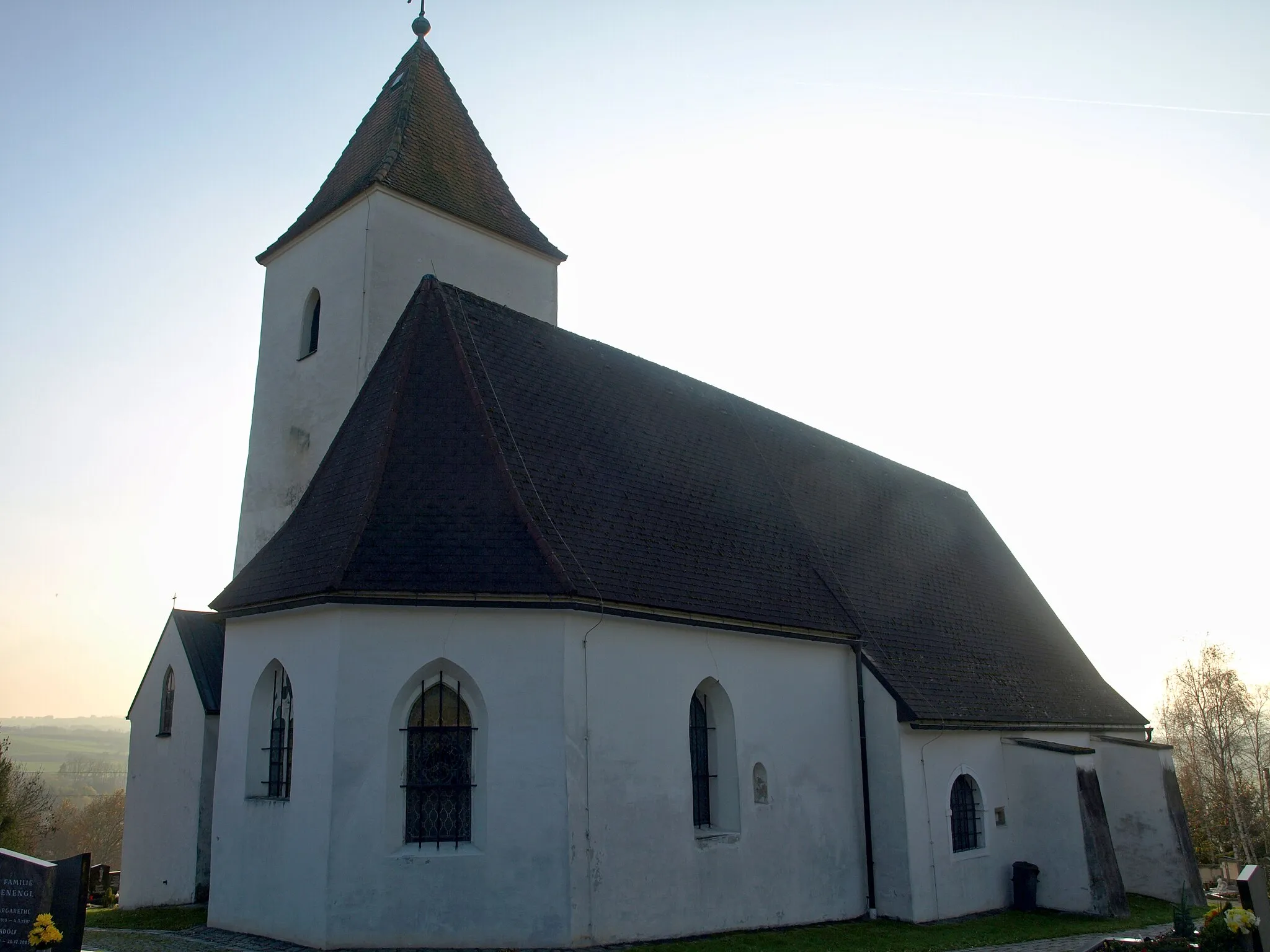 Photo showing: Kath. Pfarrkirche hl. Nikolaus und Friedhof