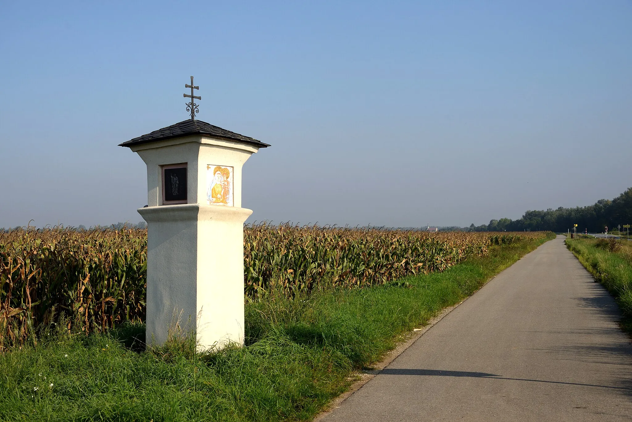 Photo showing: Bildstock an der Kleinneusiedler Straße in Fischamend