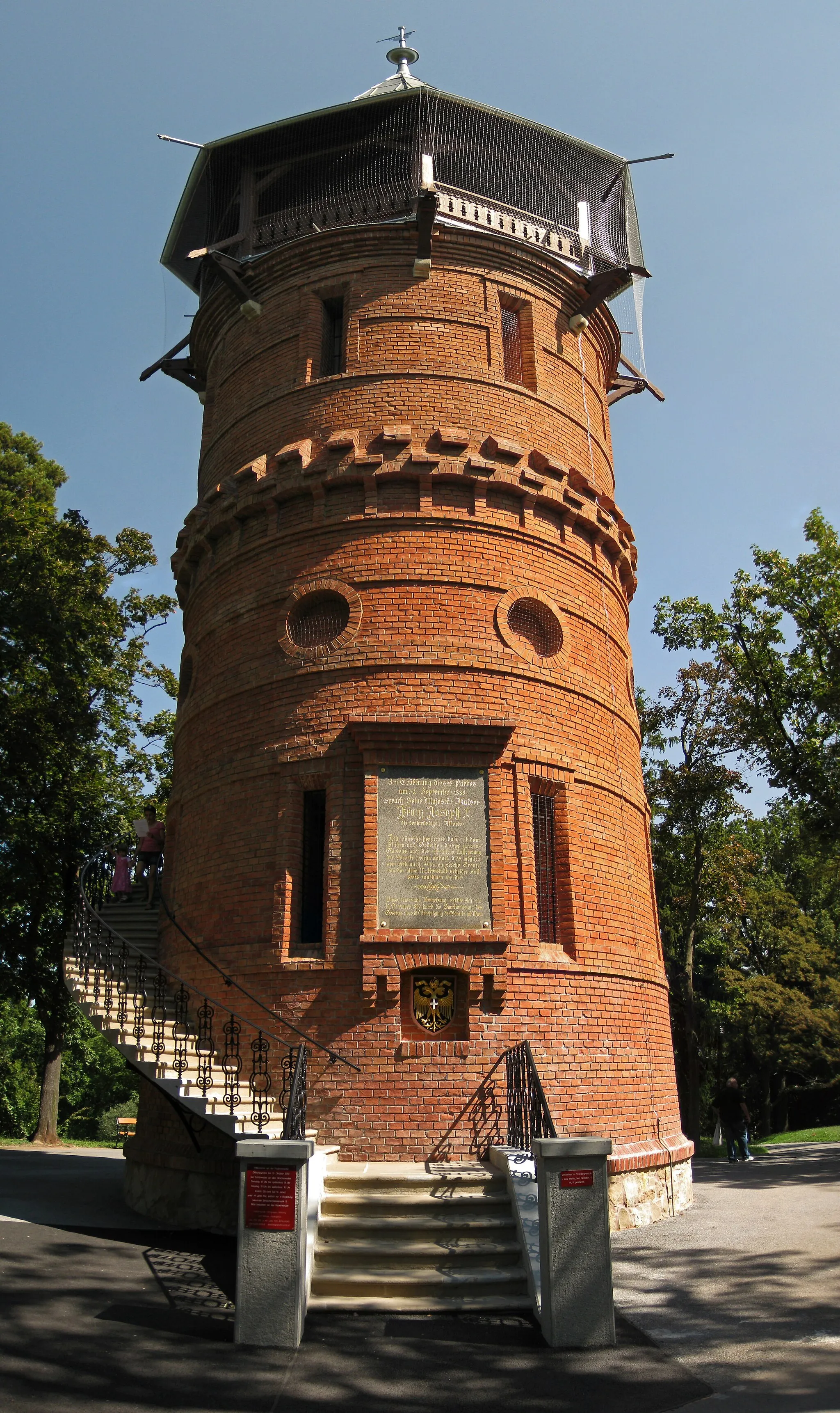 Photo showing: Paulinenwarte in Türkenschanzpark - Wien 18