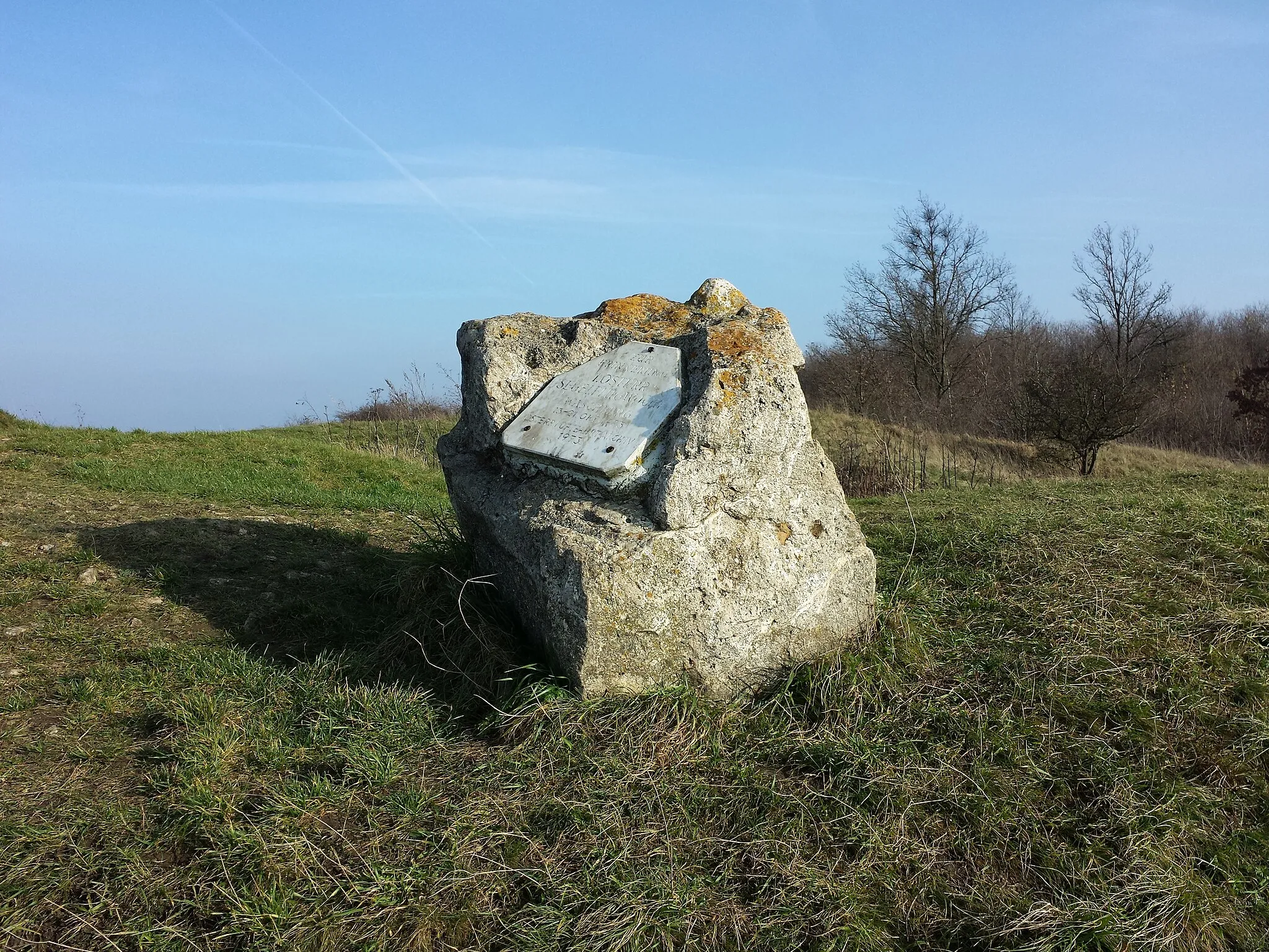 Photo showing: Waschberg near Leitzersdorf, district Korneuburg, Lower Austria - 388 m a.s.l.
Monument for the 1st Austrian glider week