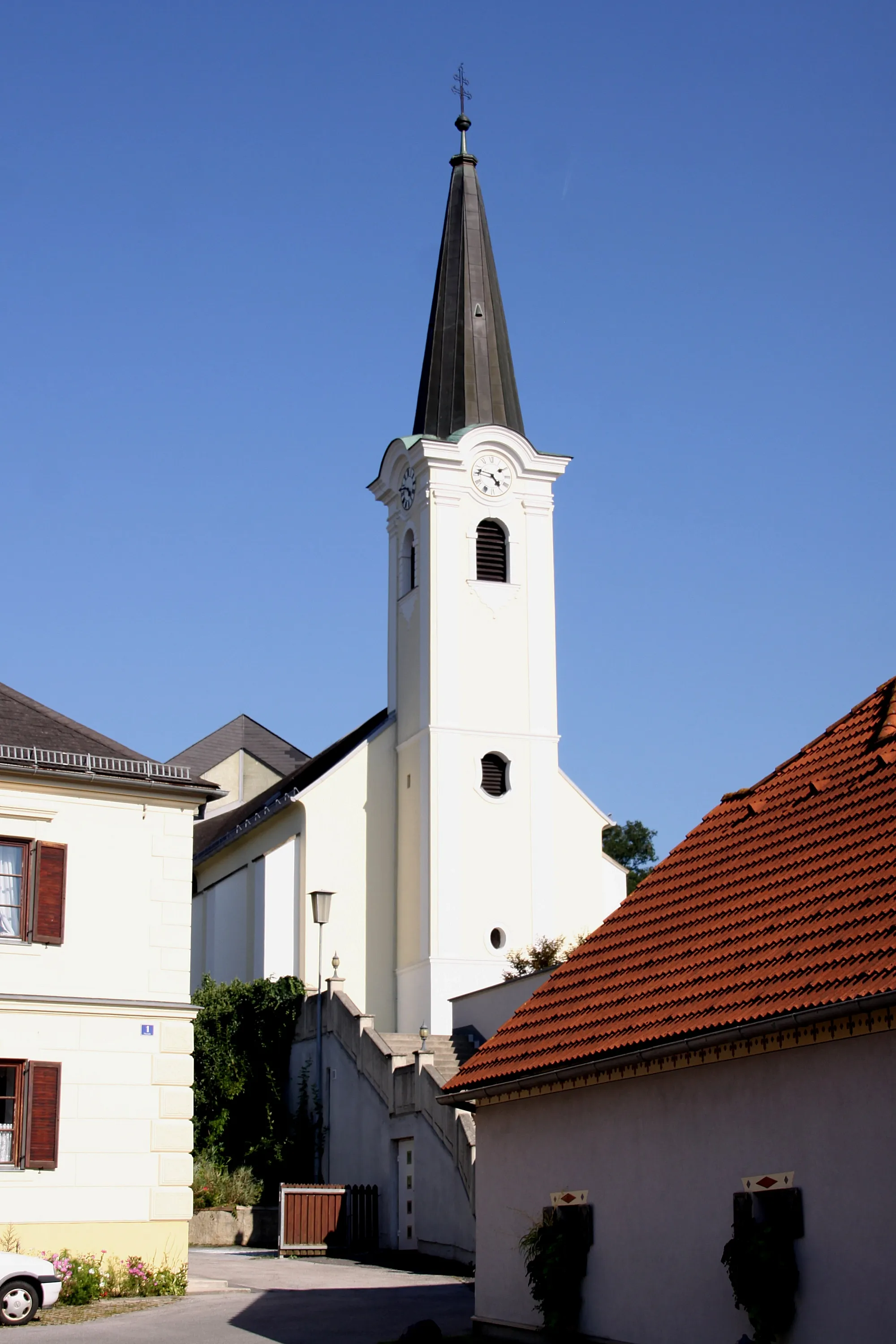 Photo showing: Römisch-katholische Pfarrkirche in Pilgersdorf, Bezirk Oberpullendorf, Burgeland, Österreich)