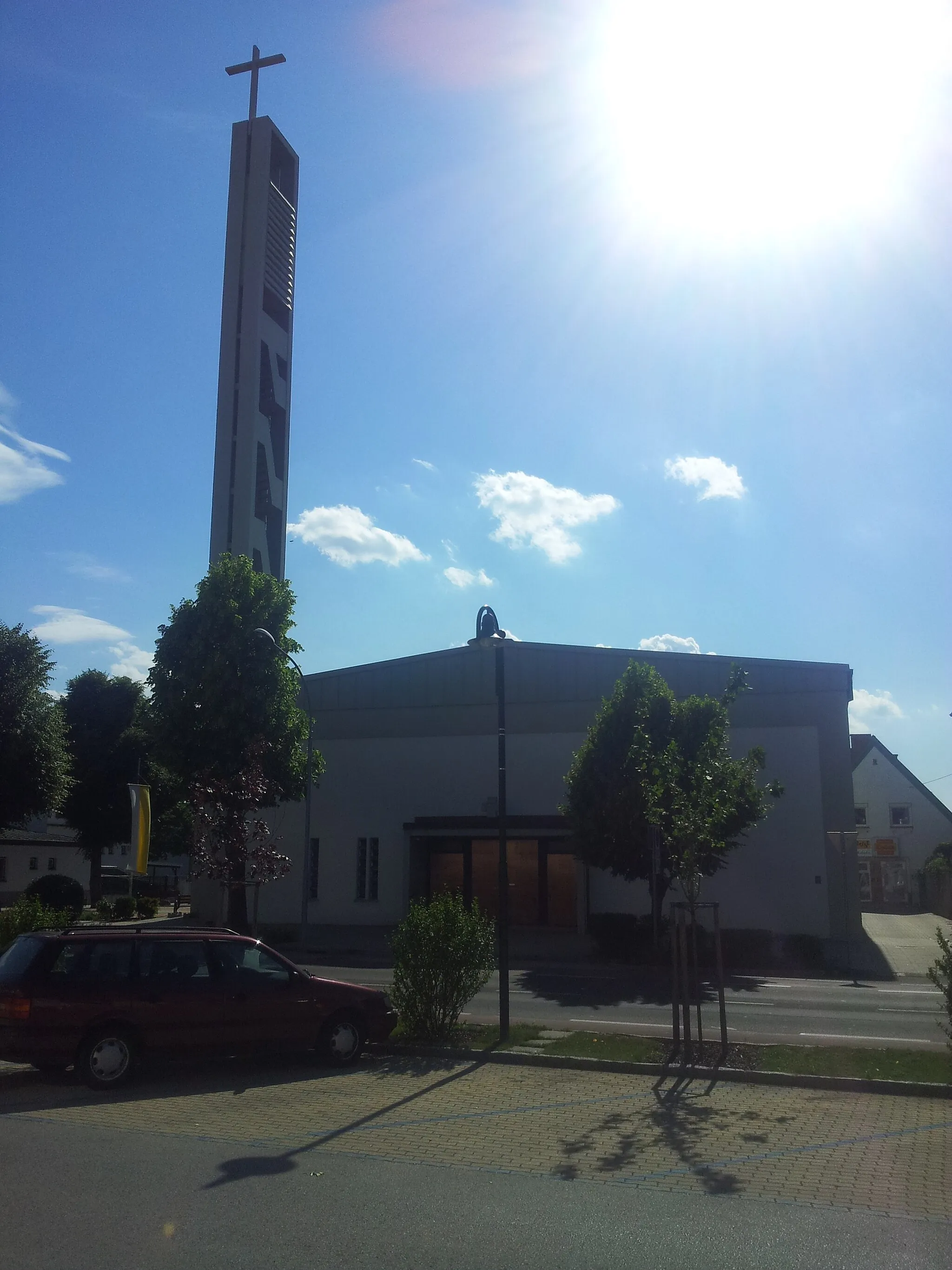 Photo showing: Katholische Kirche Neufeld an der Leitha