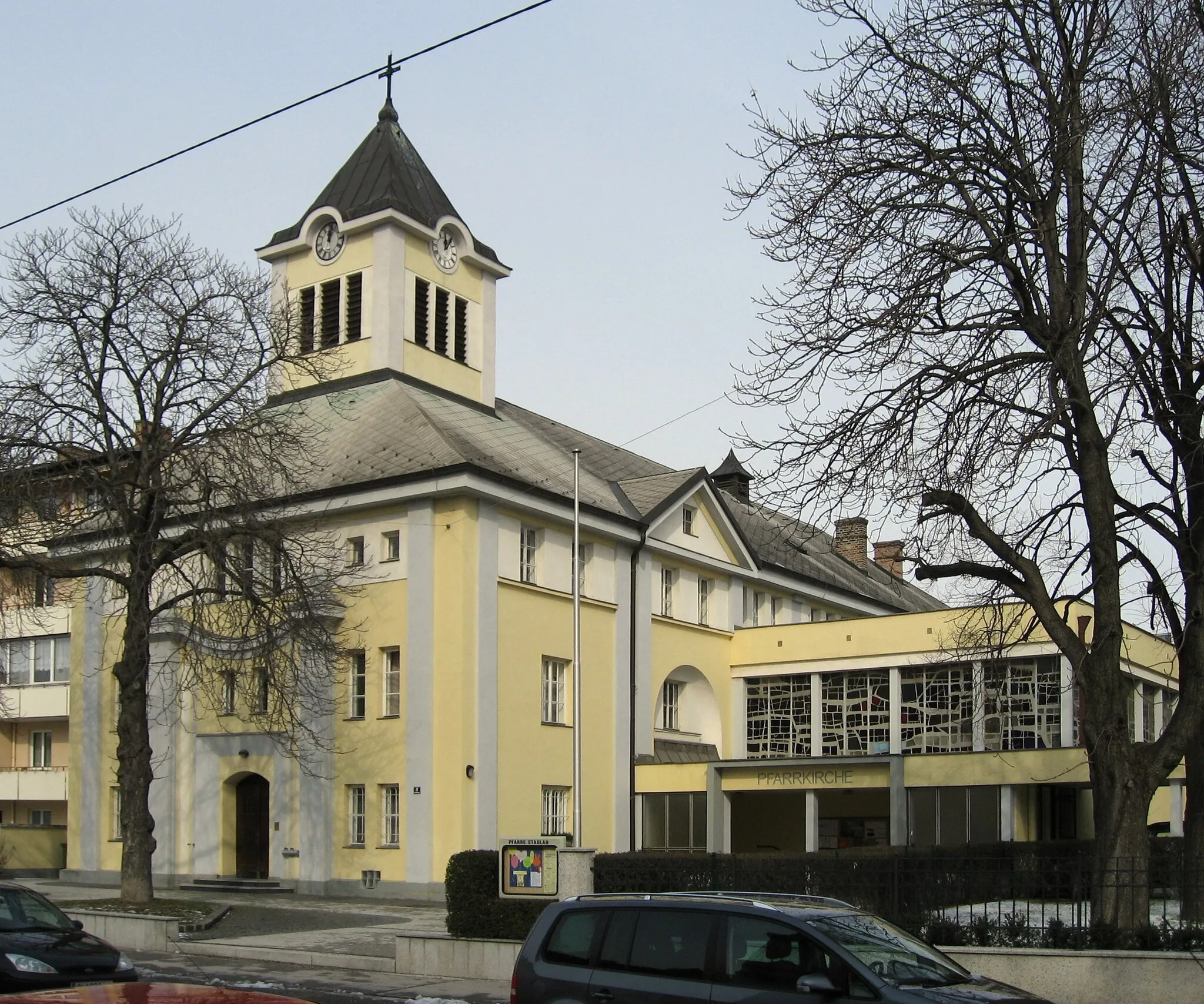 Photo showing: Wien, Stadlauer Pfarrkirche
