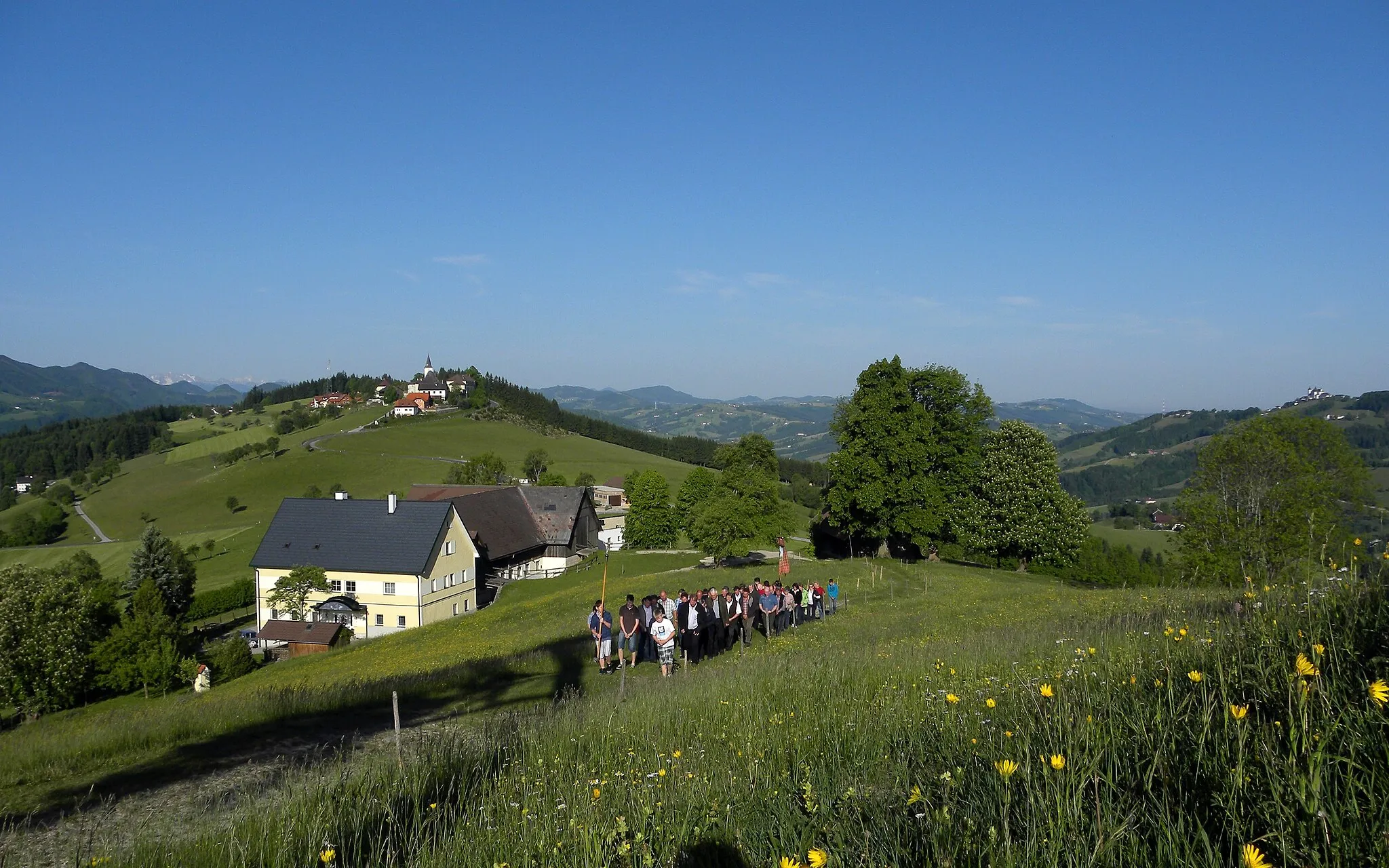 Photo showing: Der Bauernhof Sandhof in Windhag war von 1939 bis 1943 ein sog. "Umschulungslager" der Wiener Zentralstelle für jüdische Auswanderung - siehe dazu doew.at.
Heute ist der Sandhof ein Bio-Bauernhof.