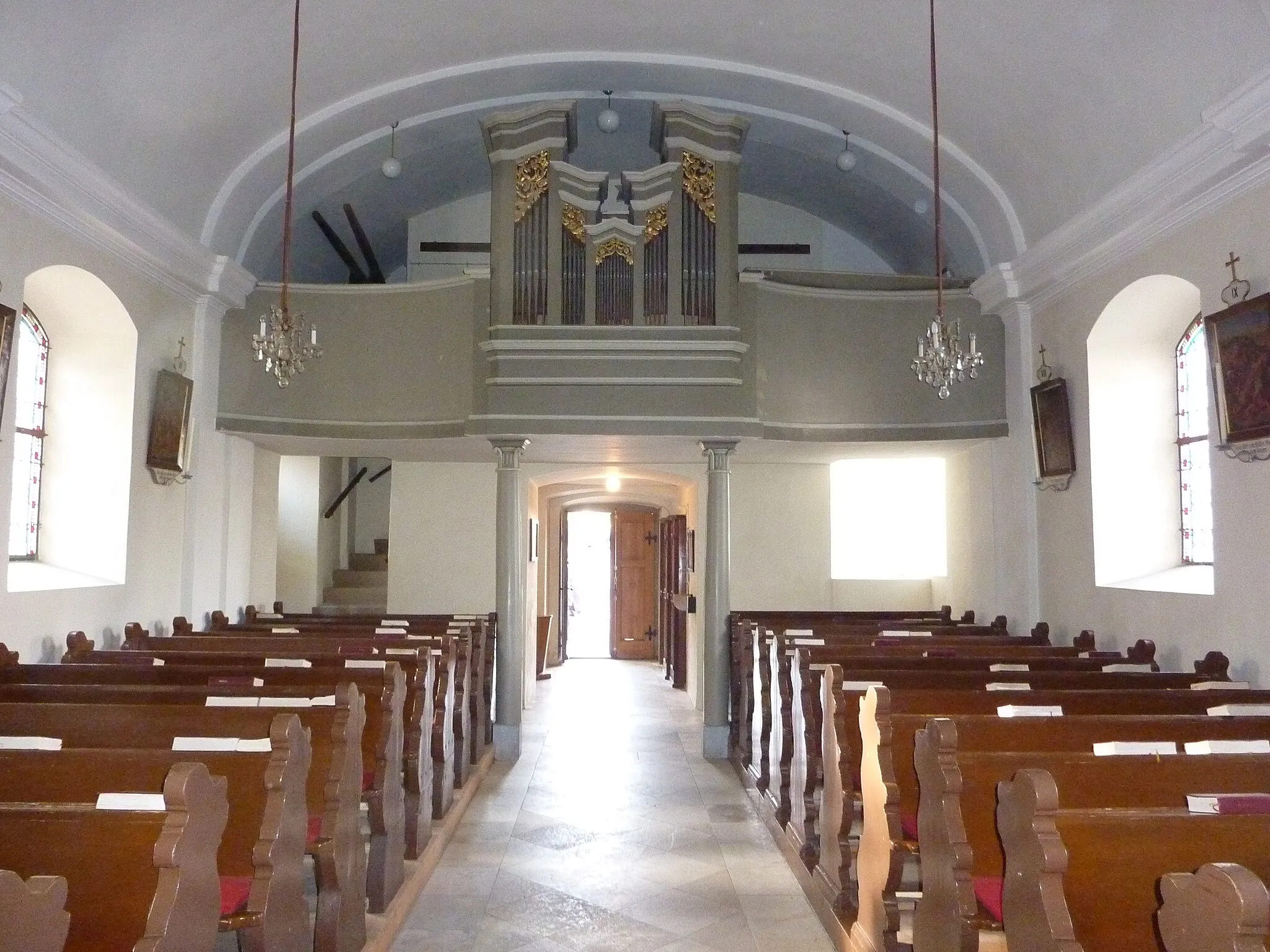 Photo showing: Pfarrkirche Gutenbrunn, Niederösterreich - Orgel von Joseph Gatto d. Ä. 1831

This media shows the protected monument with the number 54044 in Austria. (Commons, de, Wikidata)