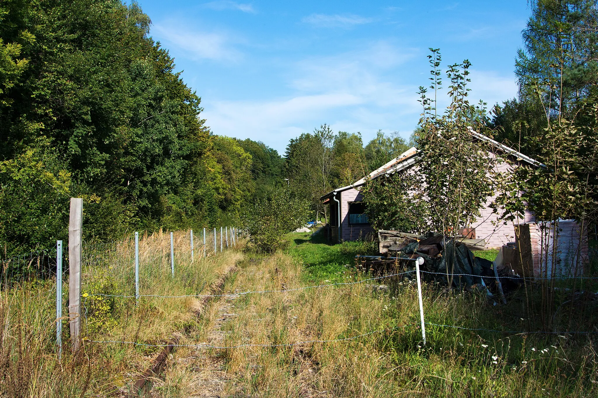 Photo showing: Ehemaliger Bahnhof Gerichtsberg, Blickrichtung Kaumberg