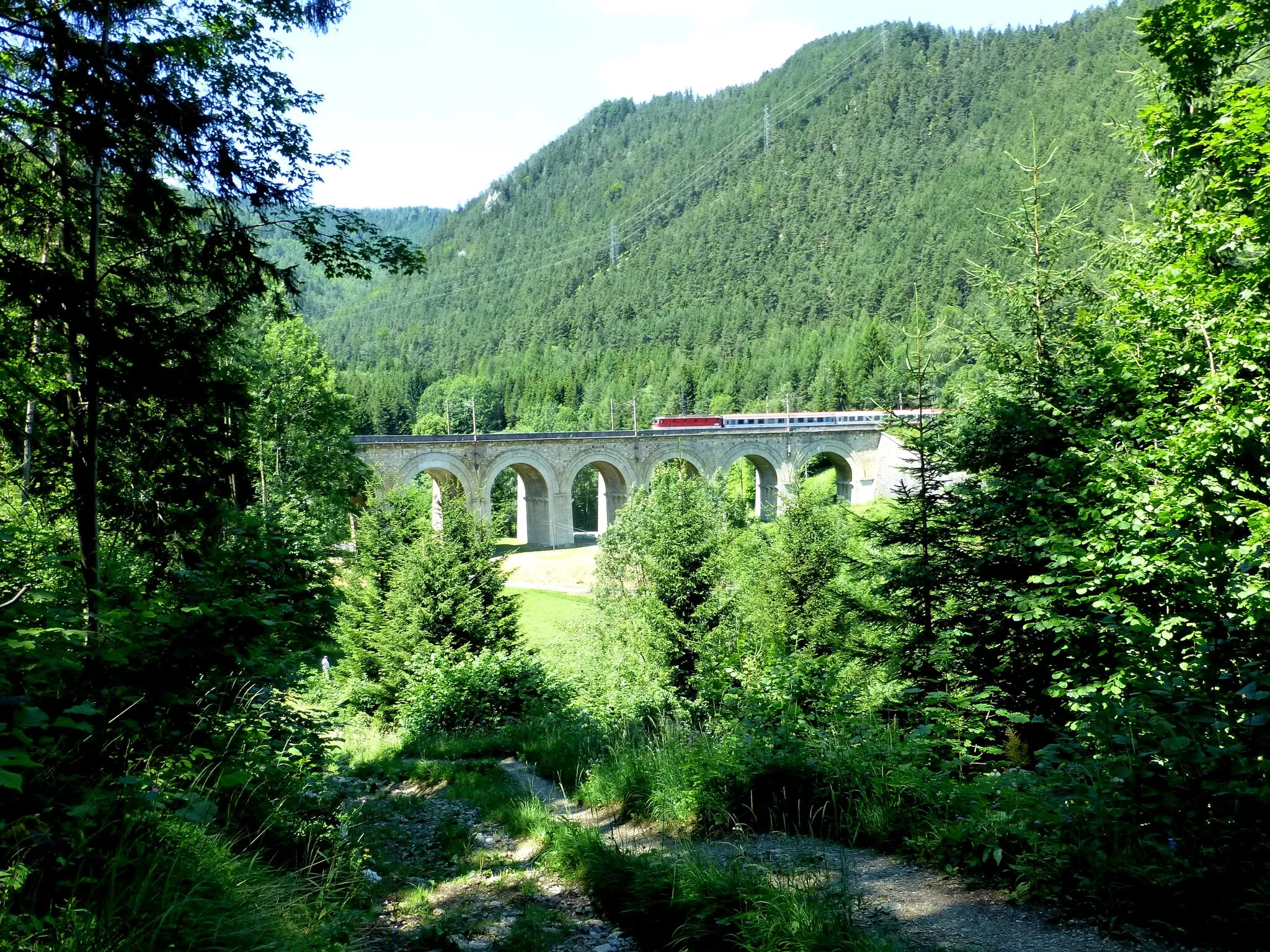 Photo showing: Viadukt Semmeringbahn Austria