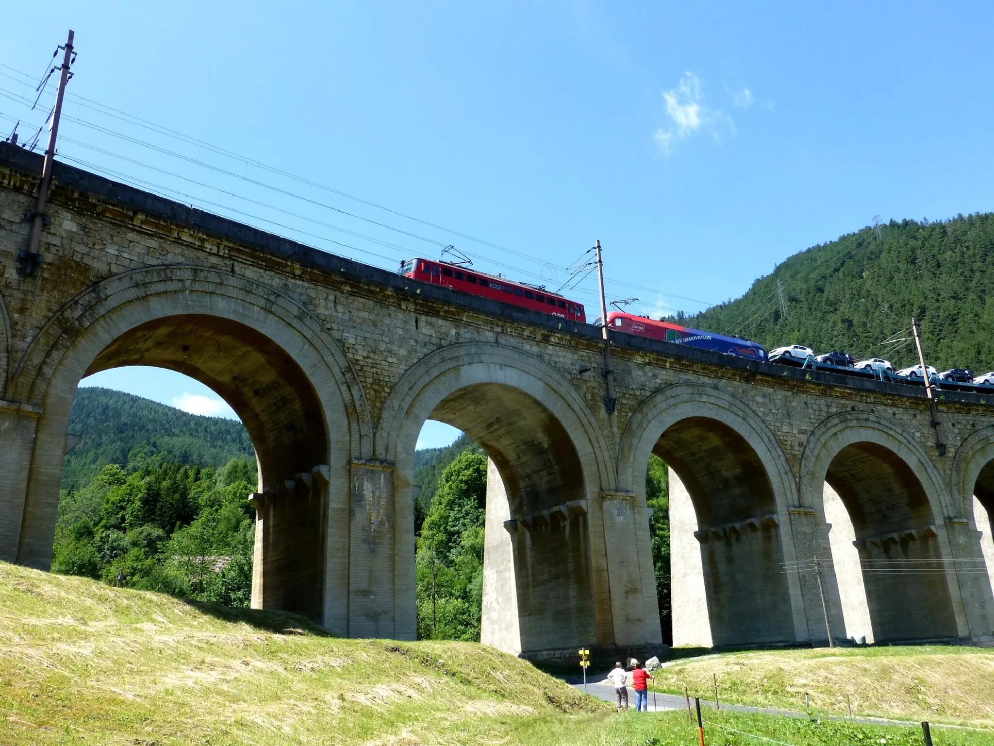 Photo showing: Viadukt Semmeringbahn Austria