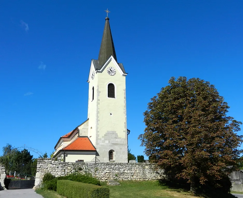 Photo showing: Kath. Pfarrkirche hl. Johannes der Täufer in Arbesthal.
