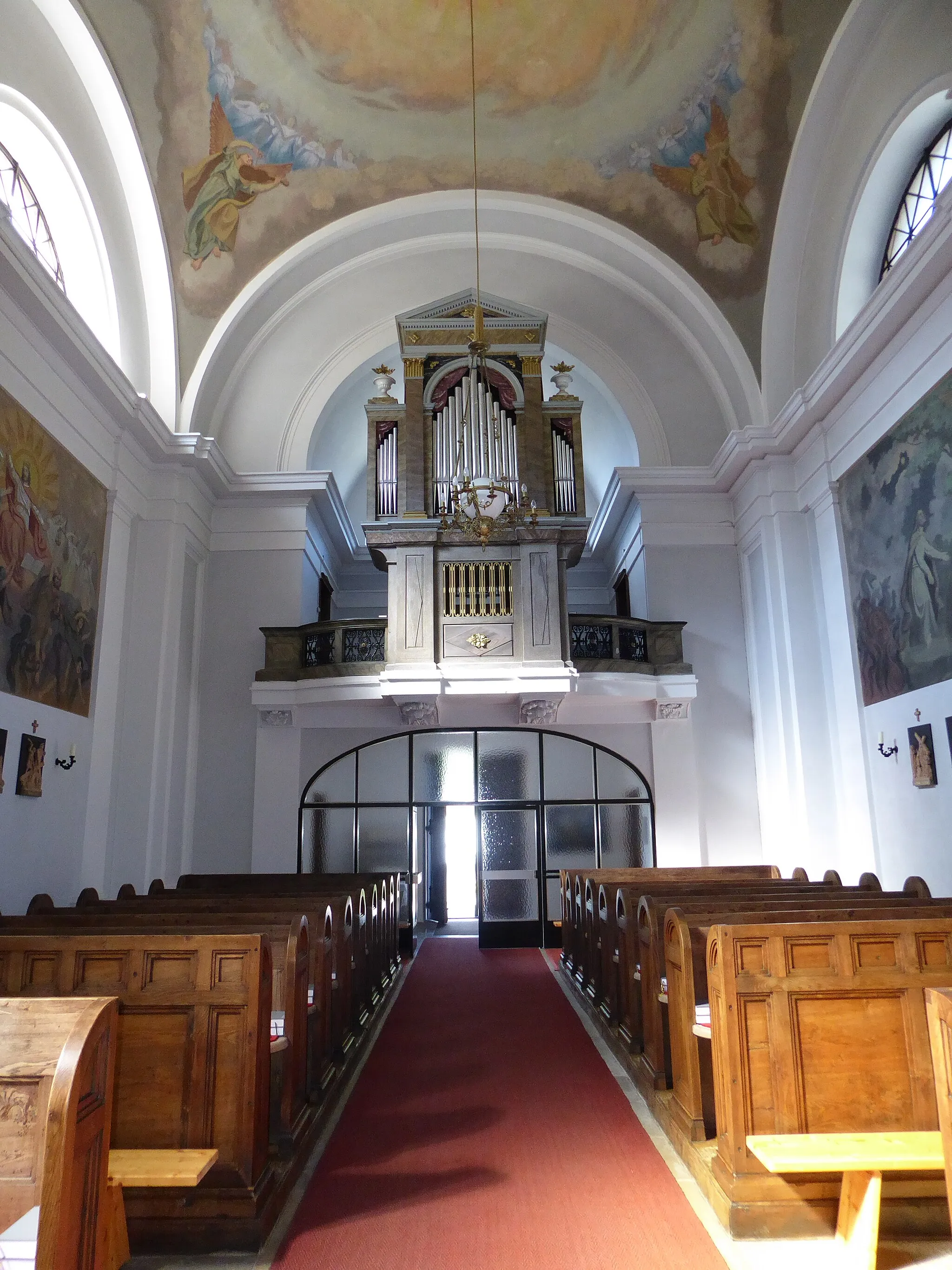 Photo showing: Pfarrkirche zum hl. Kreuz, Kirchenplatz, Gußwerk, Mariazell, Steiermark, Österreich - Orgelempore