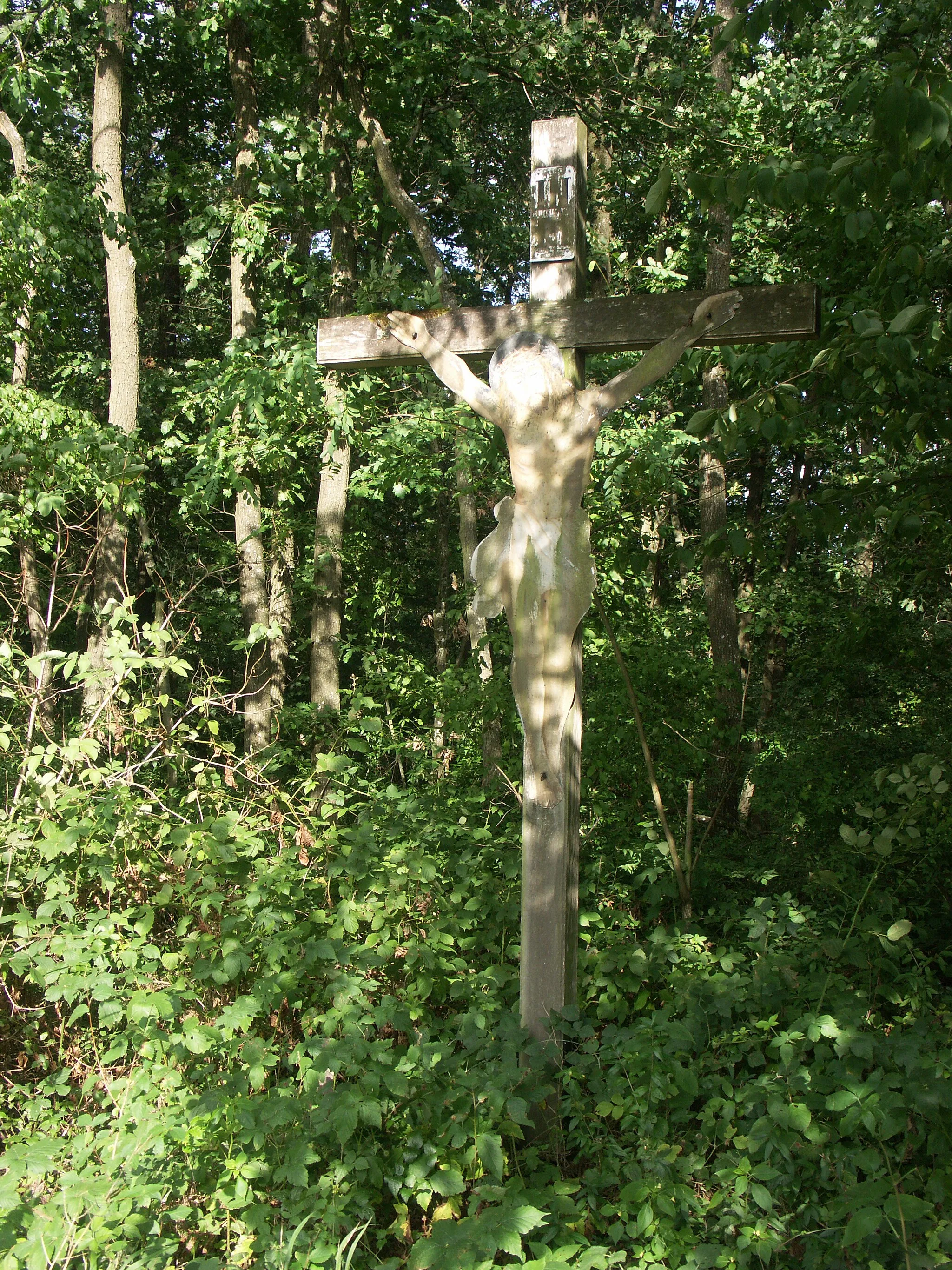 Photo showing: Bibersteinerkreuz, a wayside cross near Hollabrunn, Austria