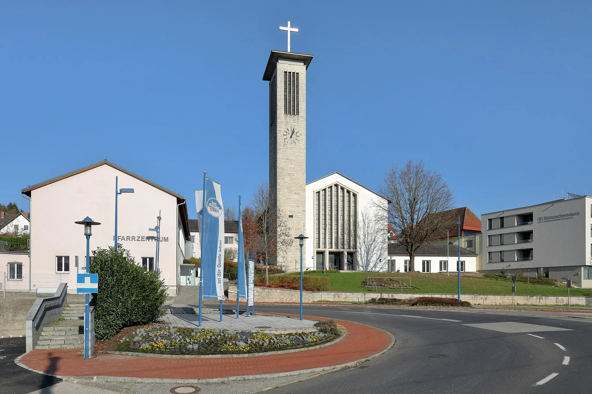 Photo showing: Parish church of Bad Schallerbach, Upper Austria.