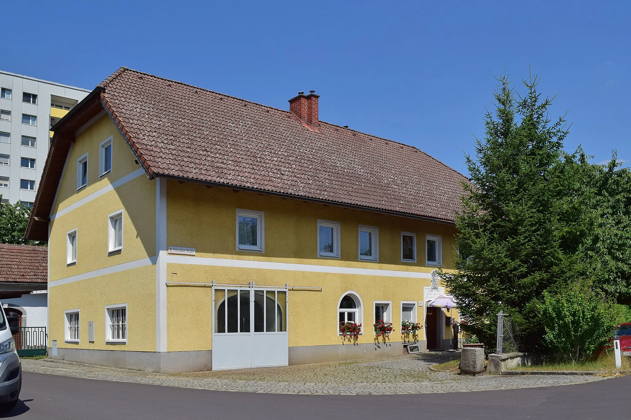 Photo showing: Bauernhaus Freistädter Straße 301, erbaut 1844