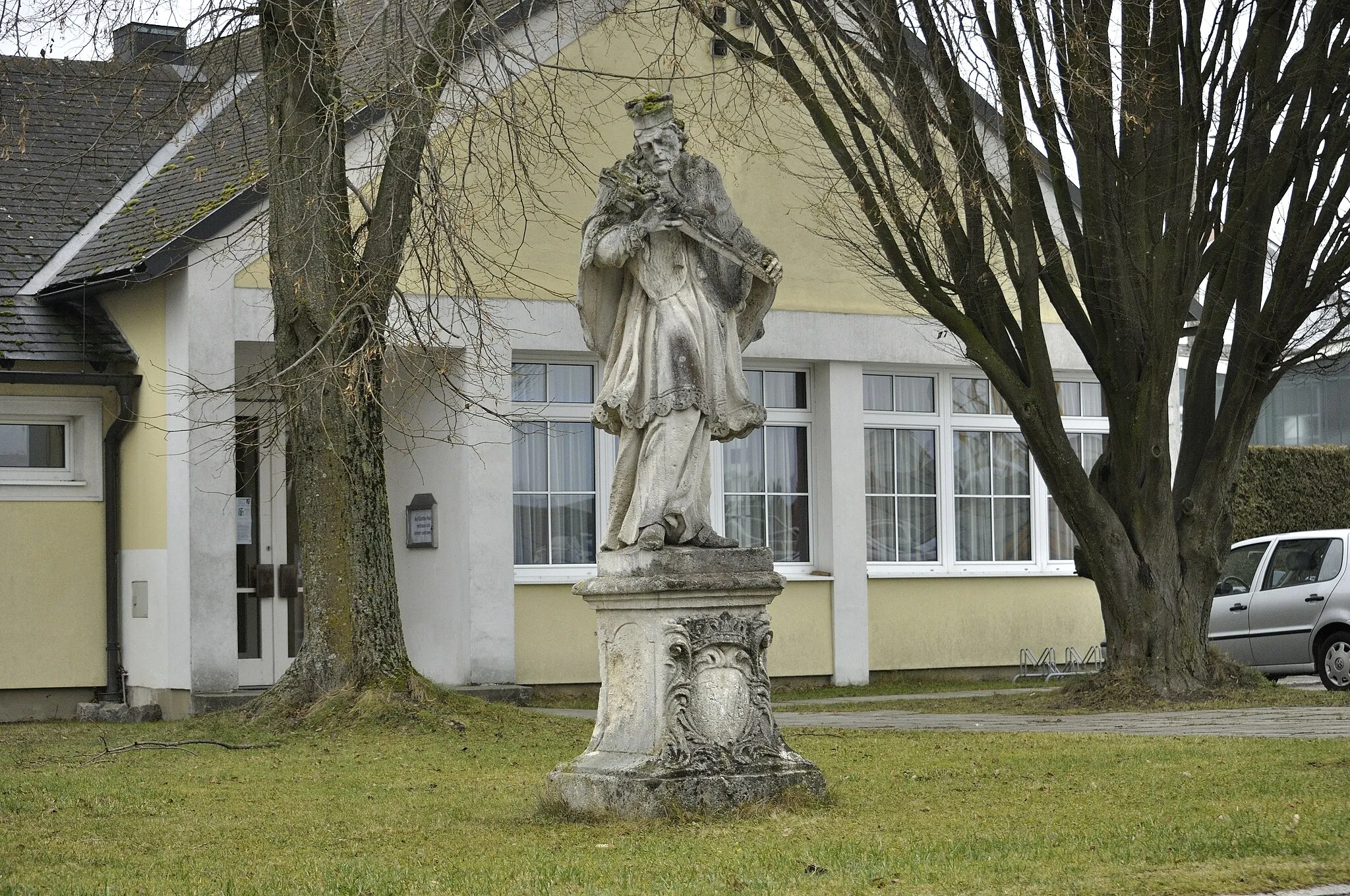 Photo showing: Figurenbildstock hl. Johannes Nepomuk