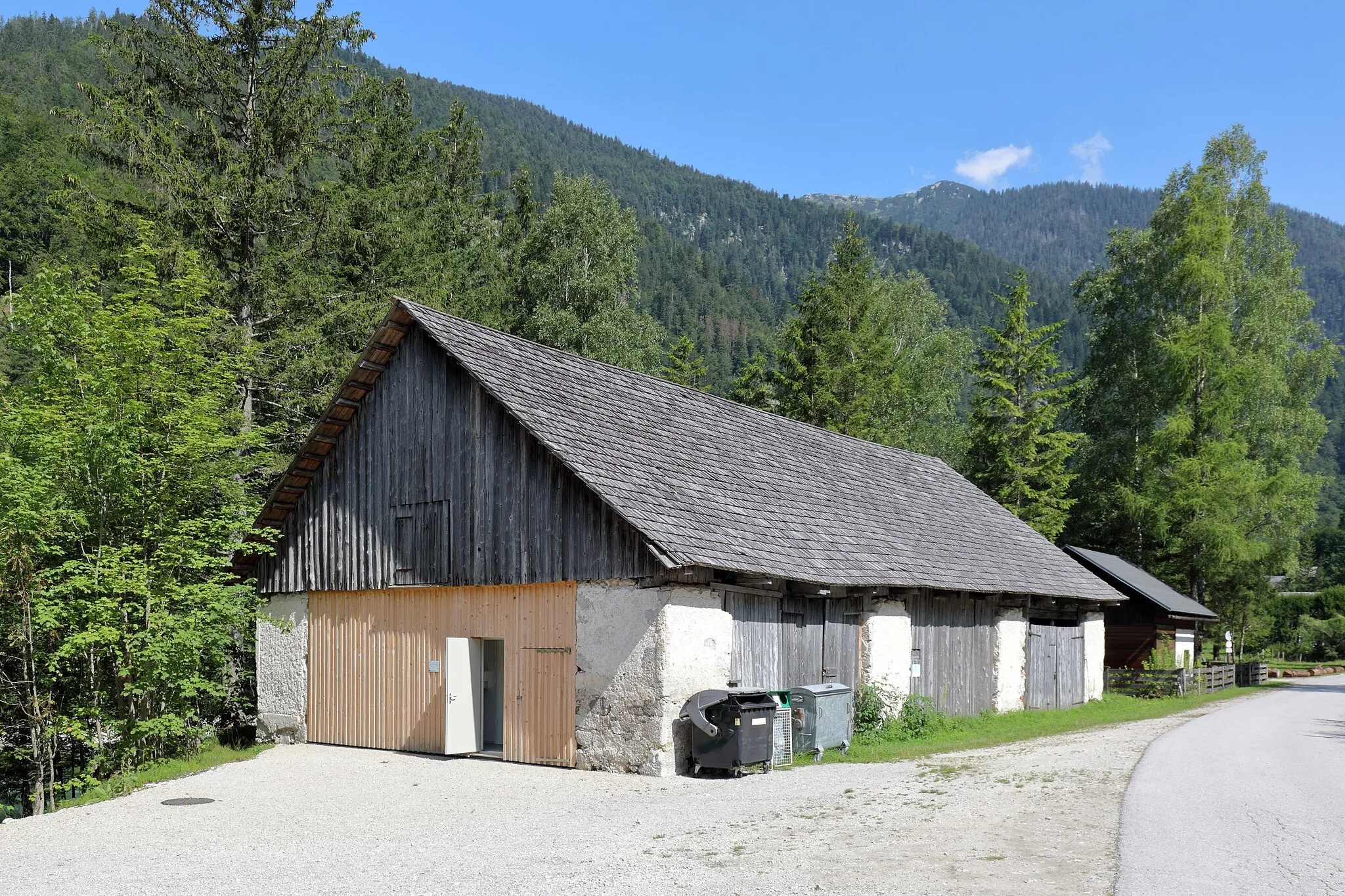 Photo showing: Der denkmalgeschützte Kohlbarren in Fachwerk, ein Ortsteil der steiermärkischen Gemeinde Wildalpen.