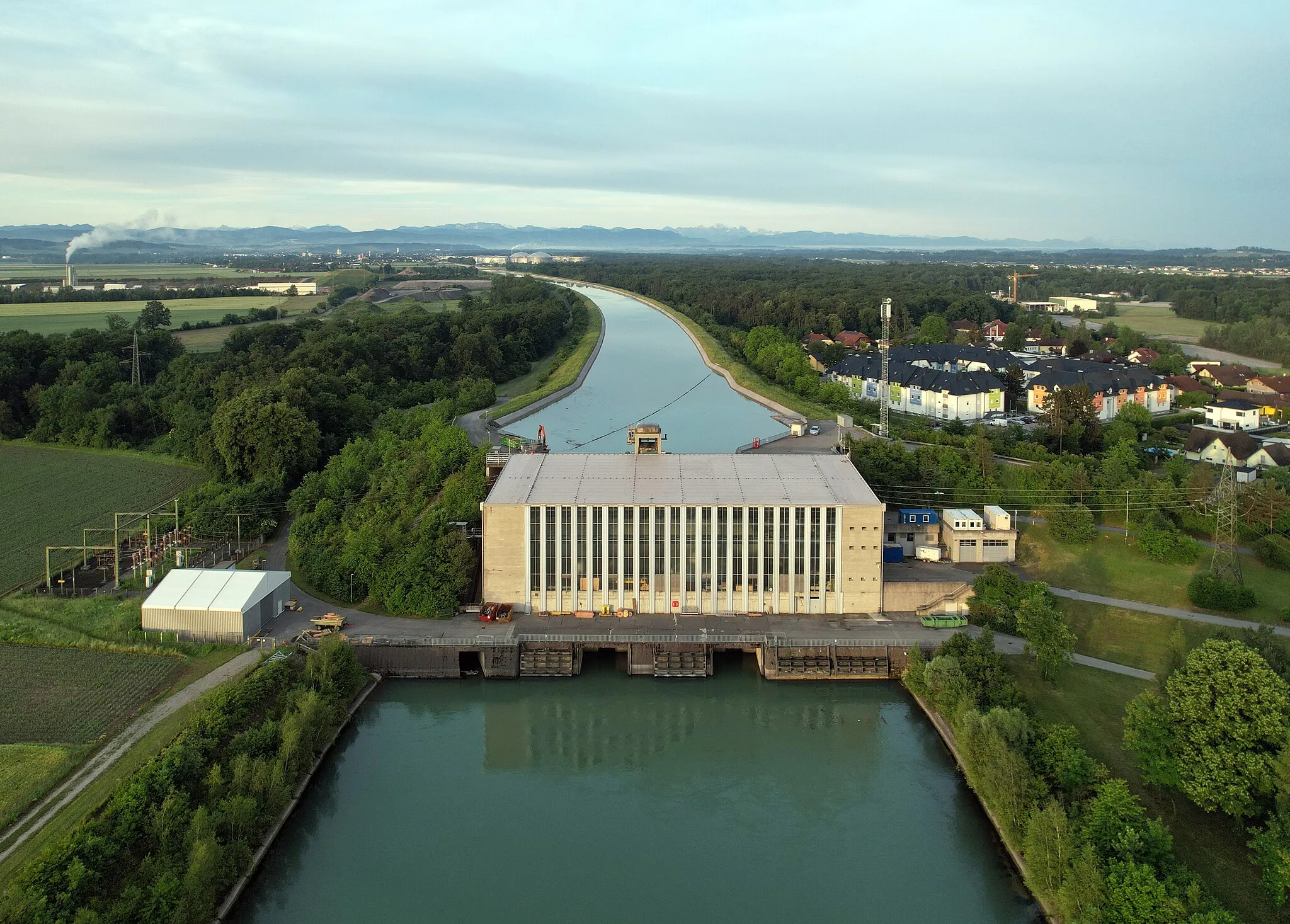 Photo showing: Hydraulik power plant St. Pantaleon in Lower Austria