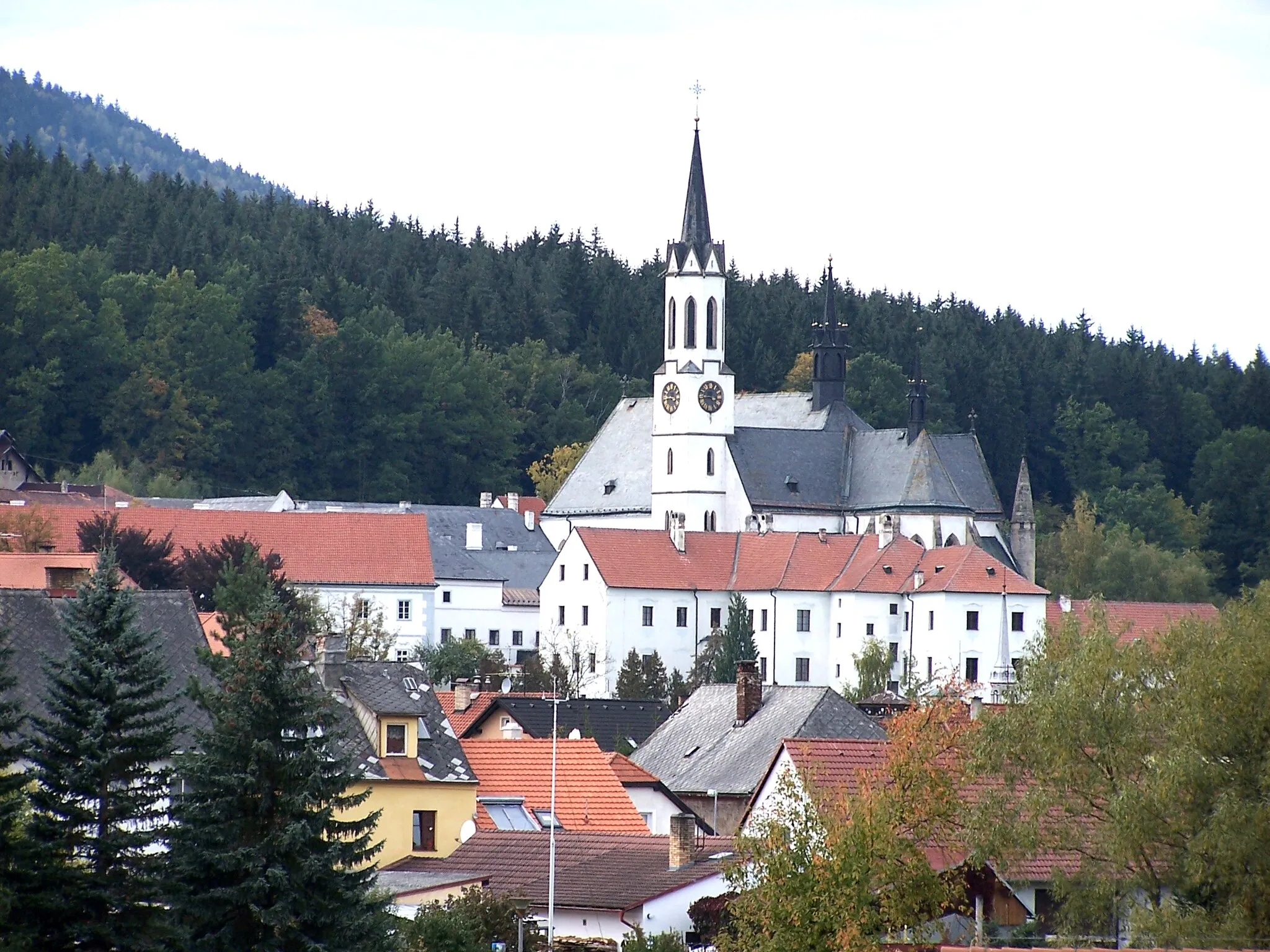 Photo showing: Město Vyšší Brod s jeho dominantou, cisterciáckým klášterem