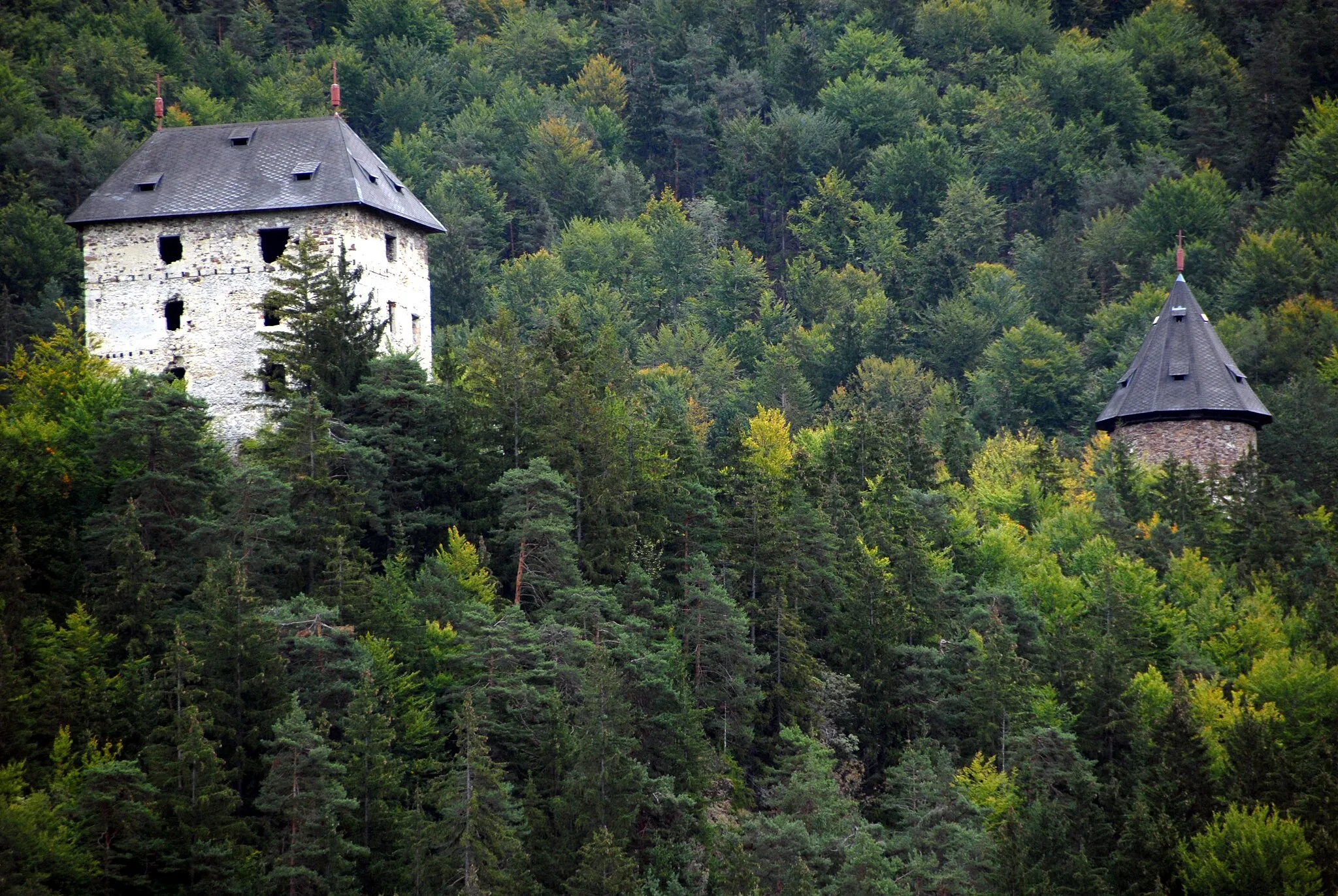 Photo showing: Castle ruins of Weissenegg, Ruden, Carinthia, Austria

This media shows the protected monument with the number 34777 in Austria. (Commons, de, Wikidata)