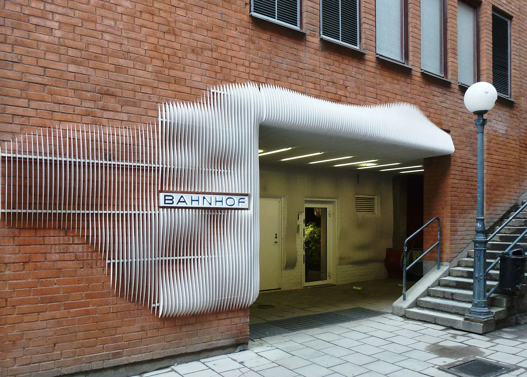 Photo showing: Entré till Bahnhof, Tunnelgatan 2, arkitekt Albert France-Lanord