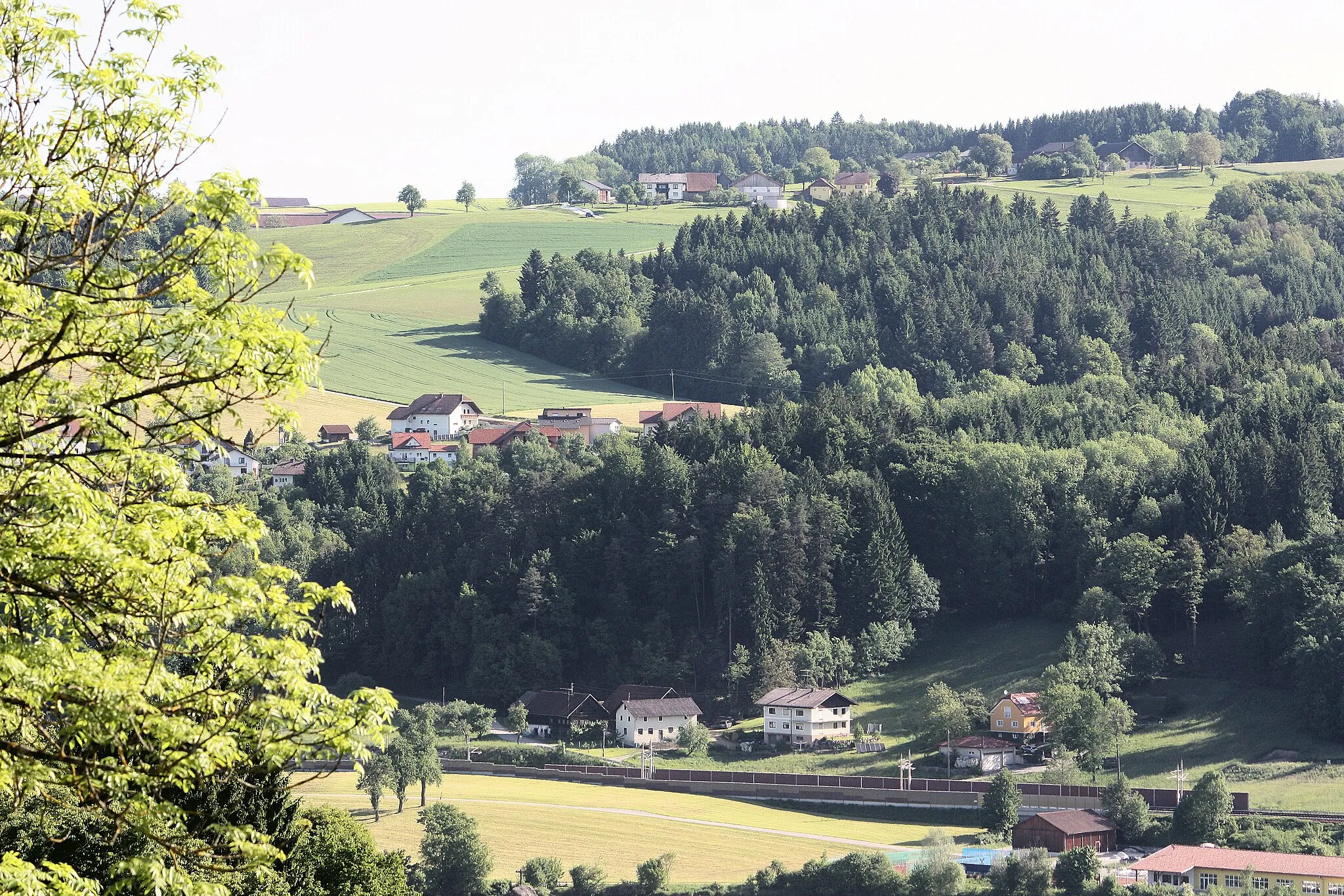 Photo showing: Neuburg am Inn, view from castle to Wernstein