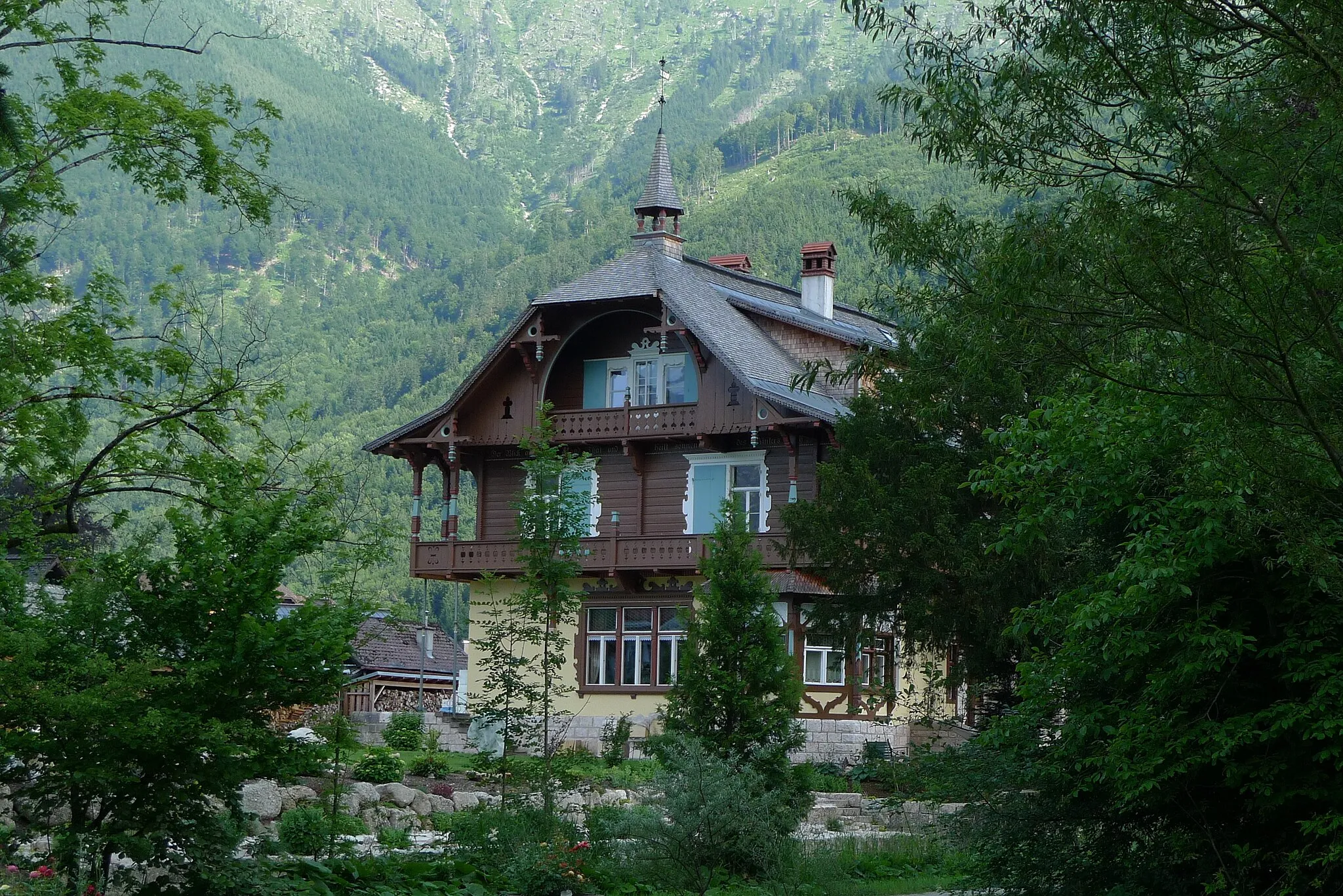 Photo showing: Villa Schrötter, ehem. Seegasthof Rindbach und Bootshaus