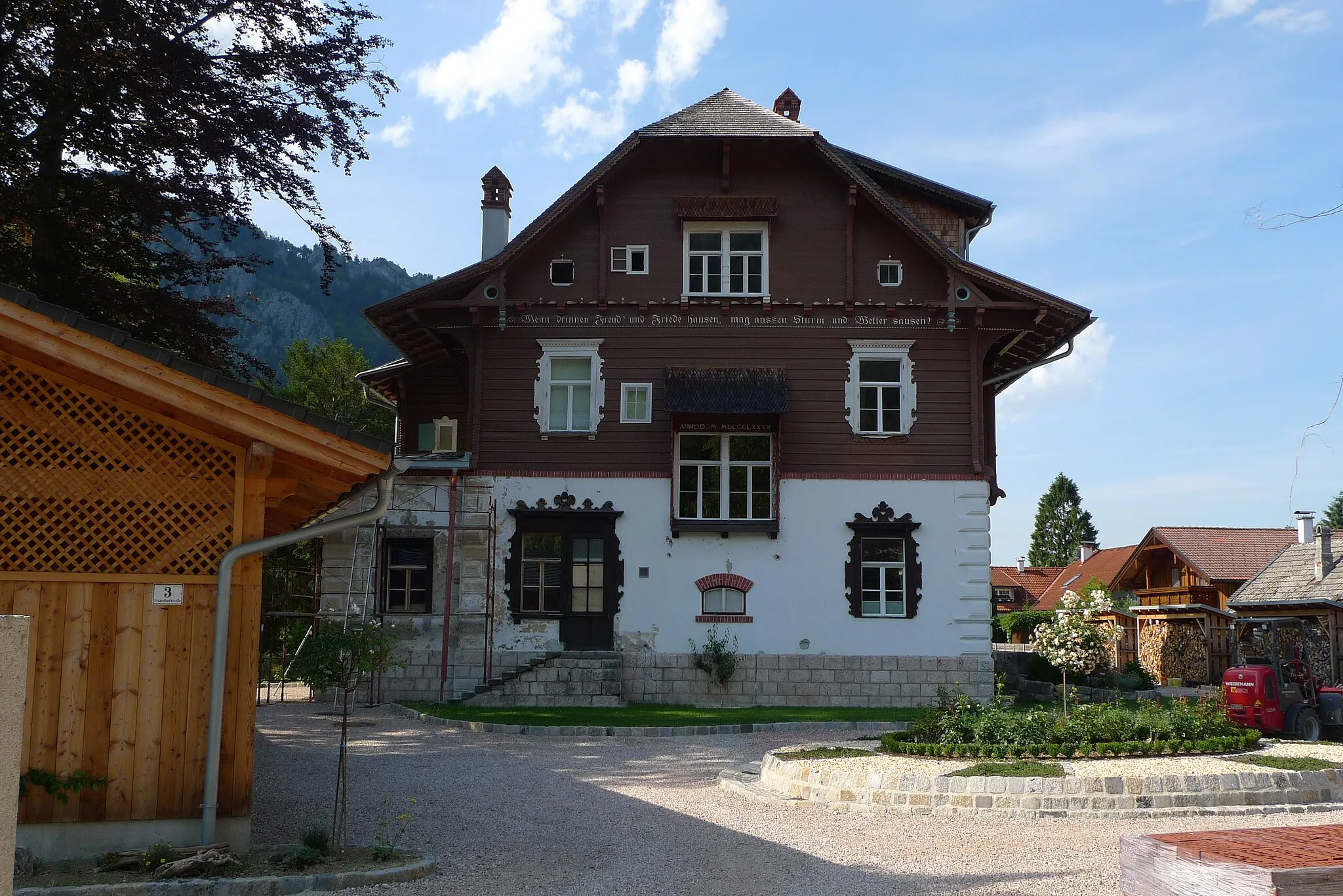 Photo showing: Villa Schrötter, ehem. Seegasthof Rindbach und Bootshaus