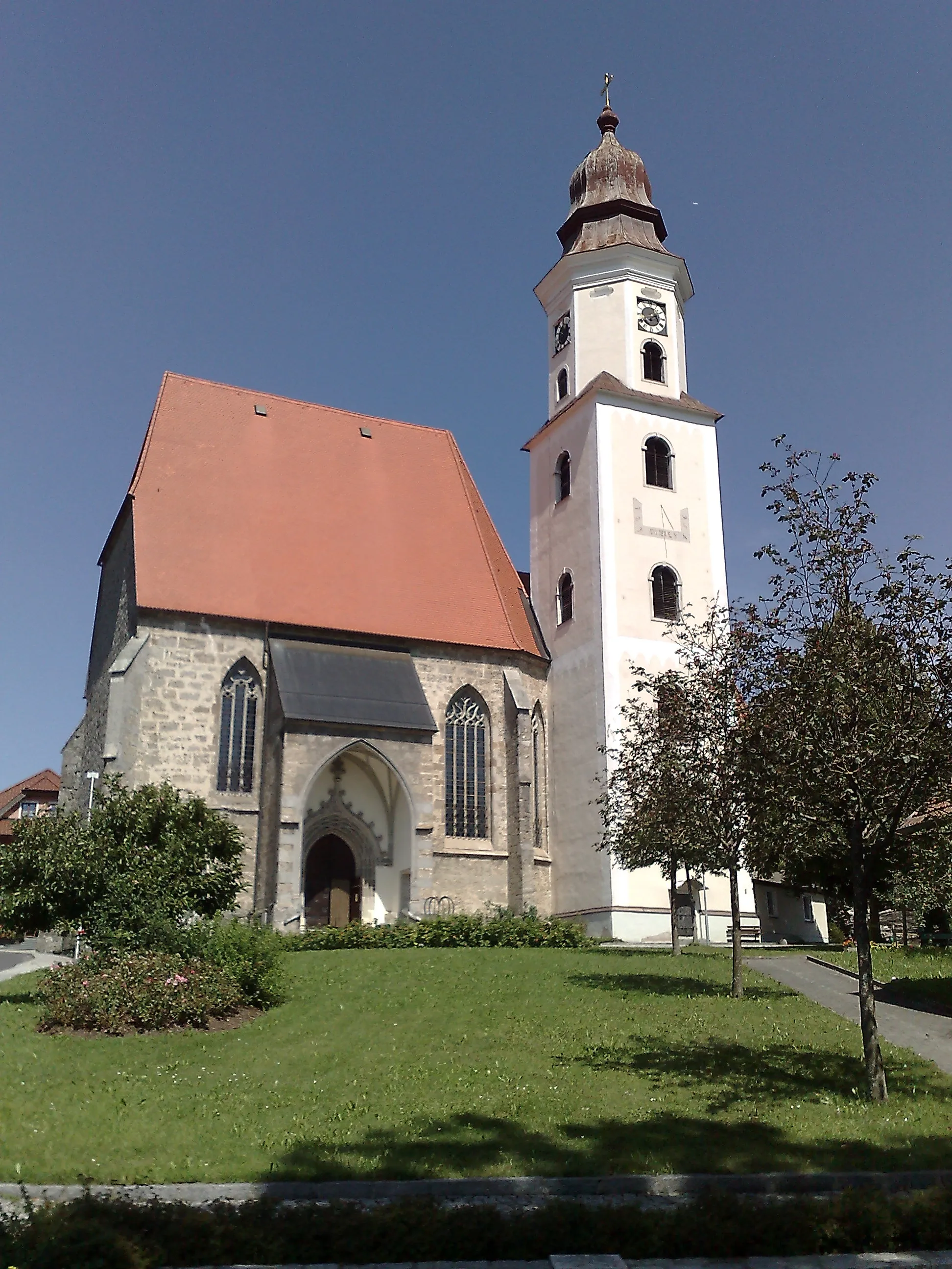 Photo showing: Pfarr- und Wallfahrtskirche Maria Heimsuchung in Zell am Pettenfirst