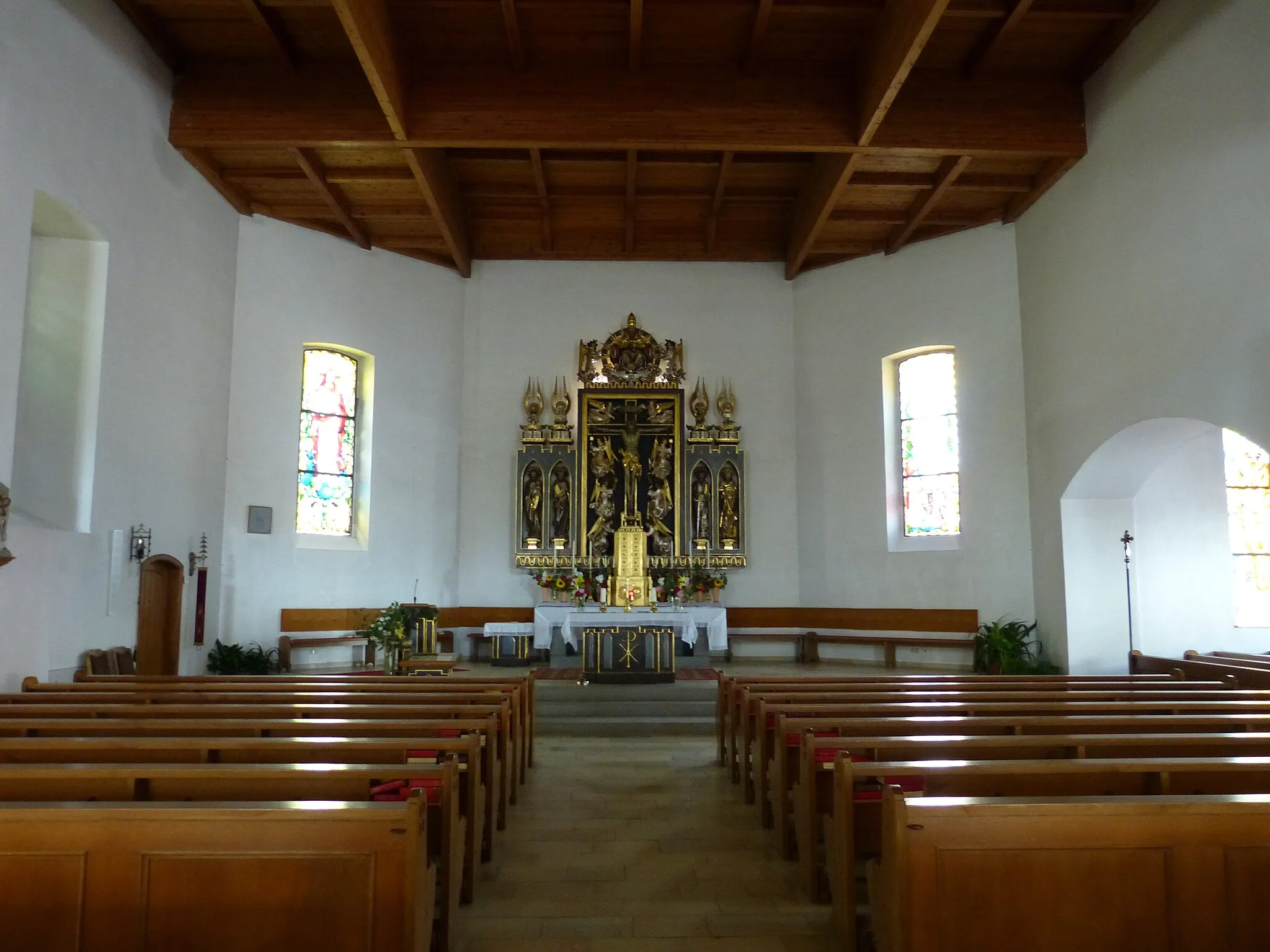 Photo showing: Vorderweißenbach ( Upper Austria ). Ss. Peter and Paul parish church: Interior ( 1945-1948 ).