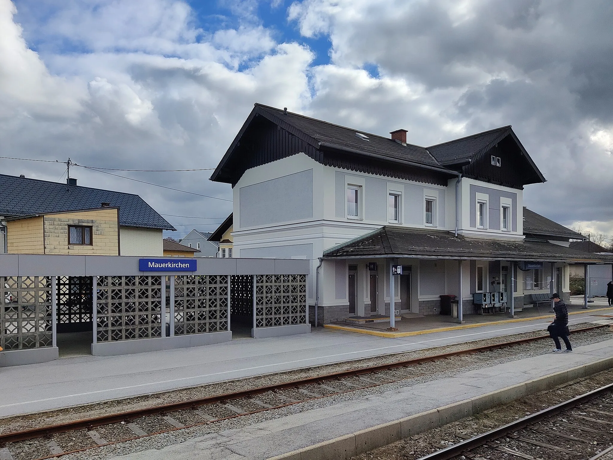 Photo showing: Bahnhof Mauerkirchen