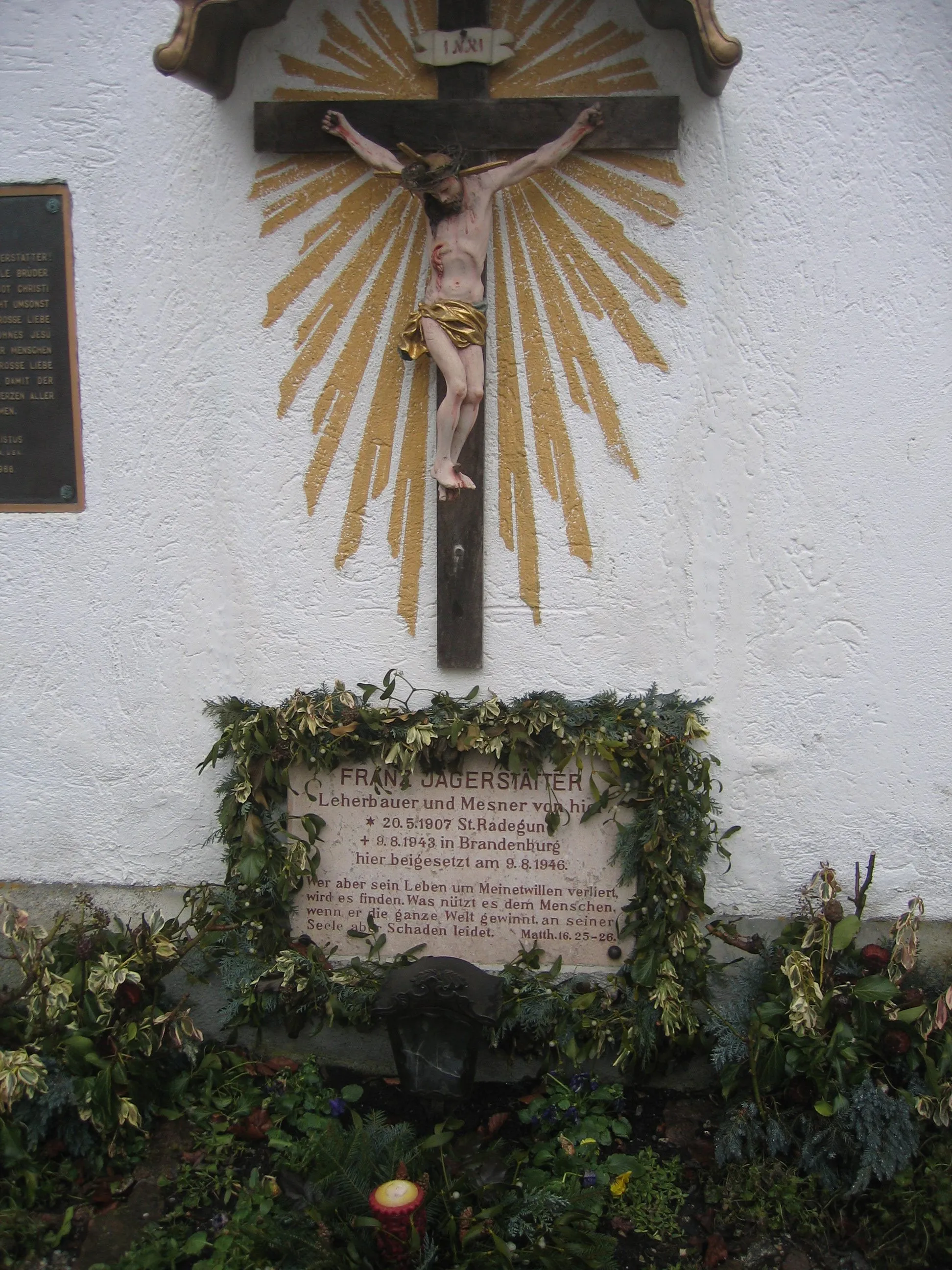 Photo showing: Grab Franz Jägerstätters in St. Radegund