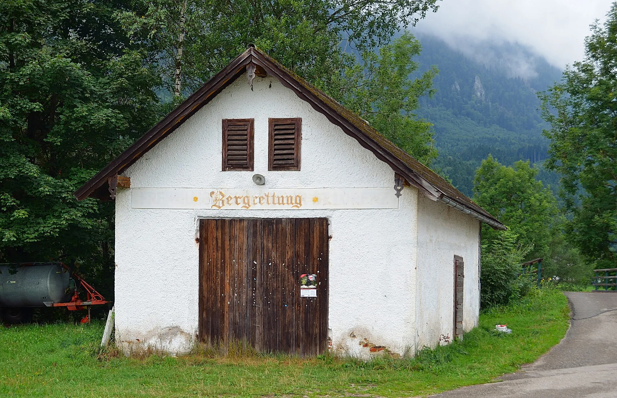 Photo showing: Old ÖBRD hut underneath the Drachenwand at Sankt Lorenz, Upper Austria.
