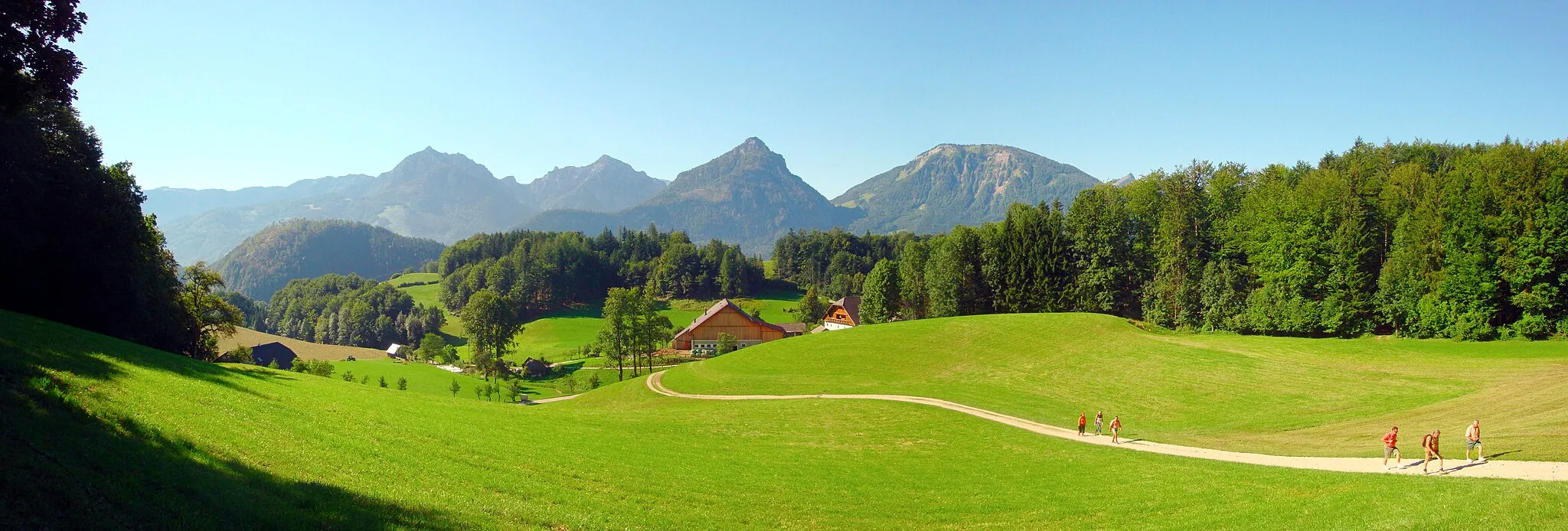 Photo showing: Panoramafoto Salzkammergut