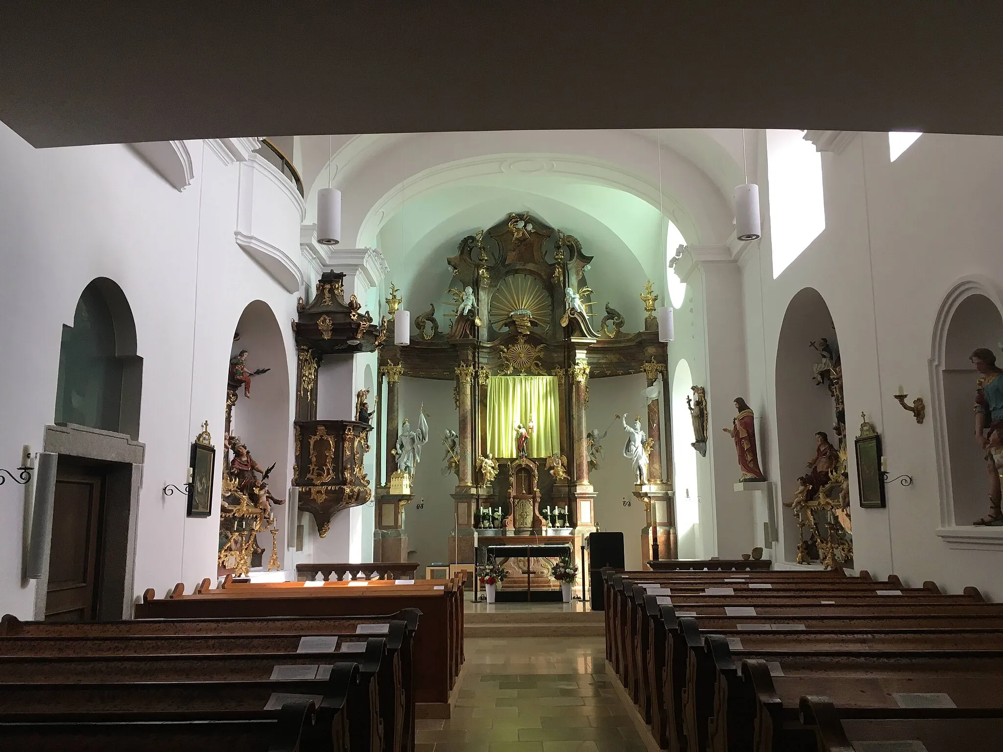 Photo showing: Kirche Eidenberg - Innenraum