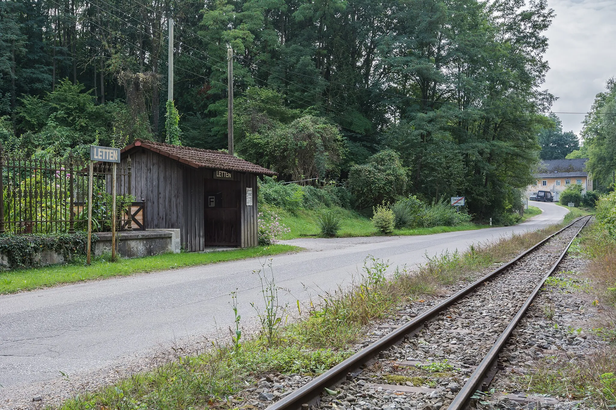 Photo showing: Strecke der Steyrtalbahn im Bereich Sierning-Letten