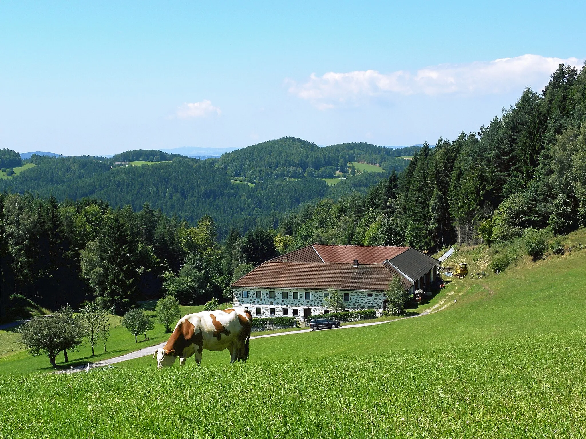 Photo showing: Typical Farm in Upper Austria, called "Vierkanthof"